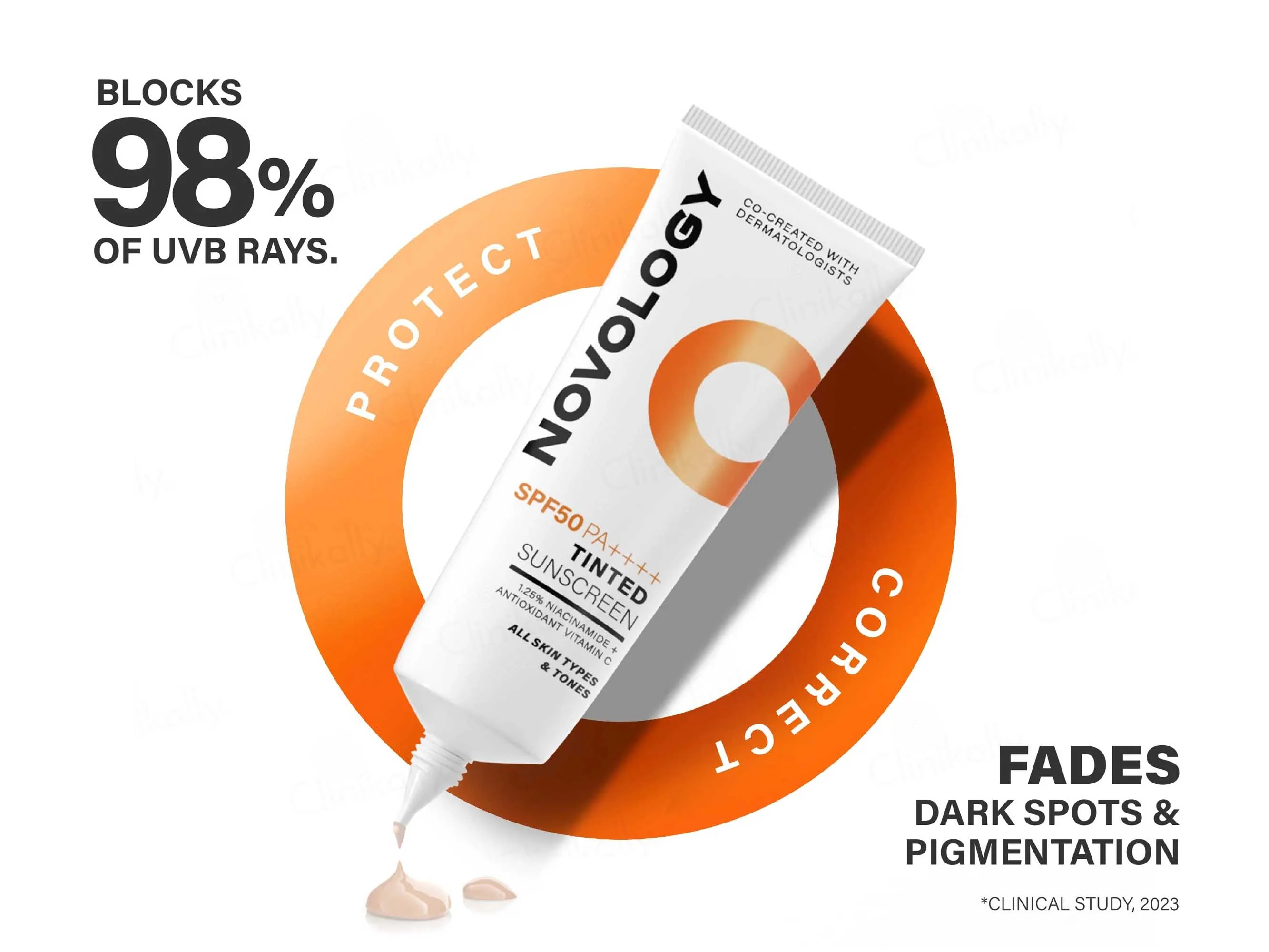Novology Tinted Sunscreen SPF 50 PA++++ - Image 3