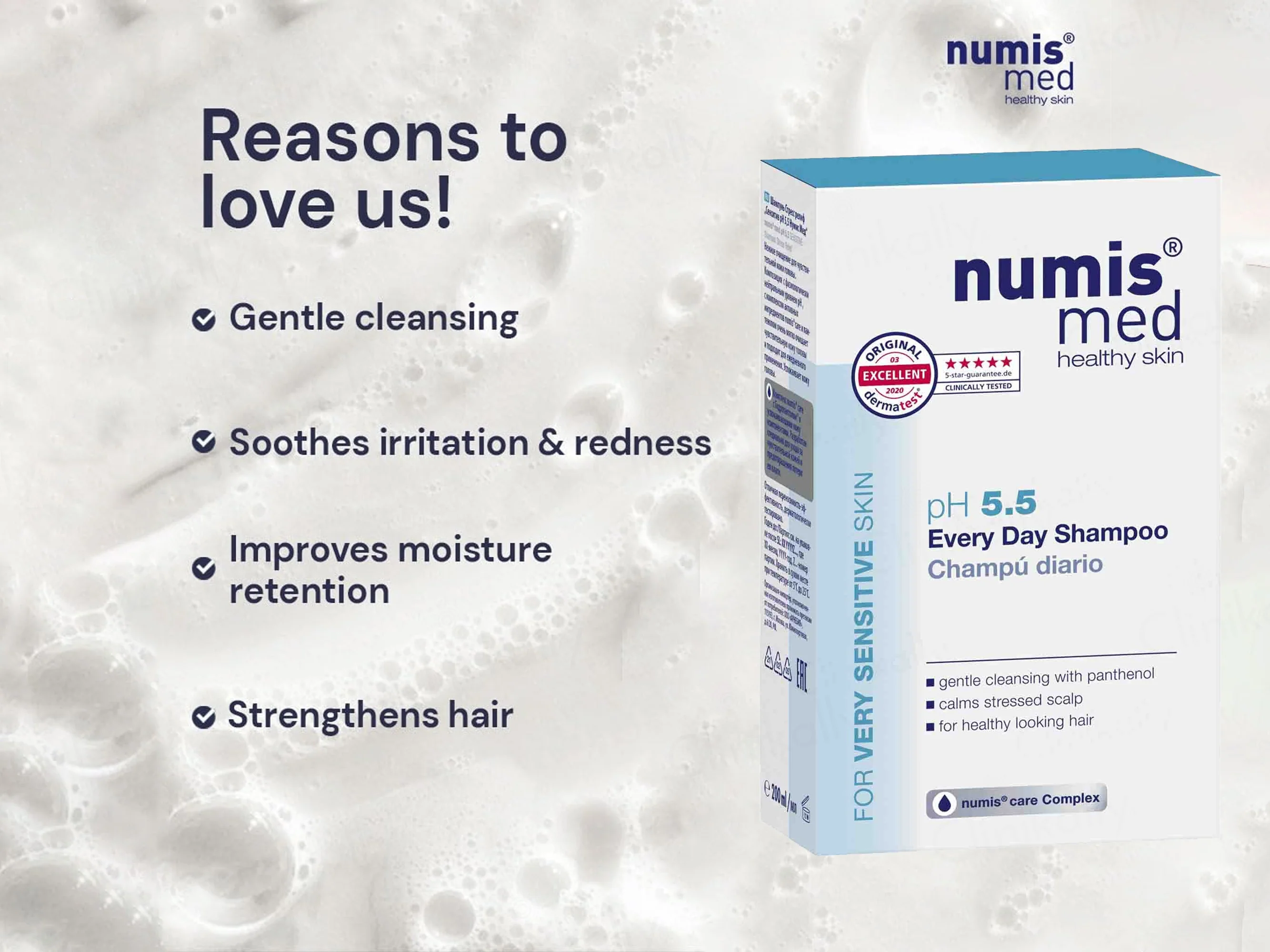 Numis Med pH 5.5 Every Day Shampoo For Very Sensitive Skin - Image 3