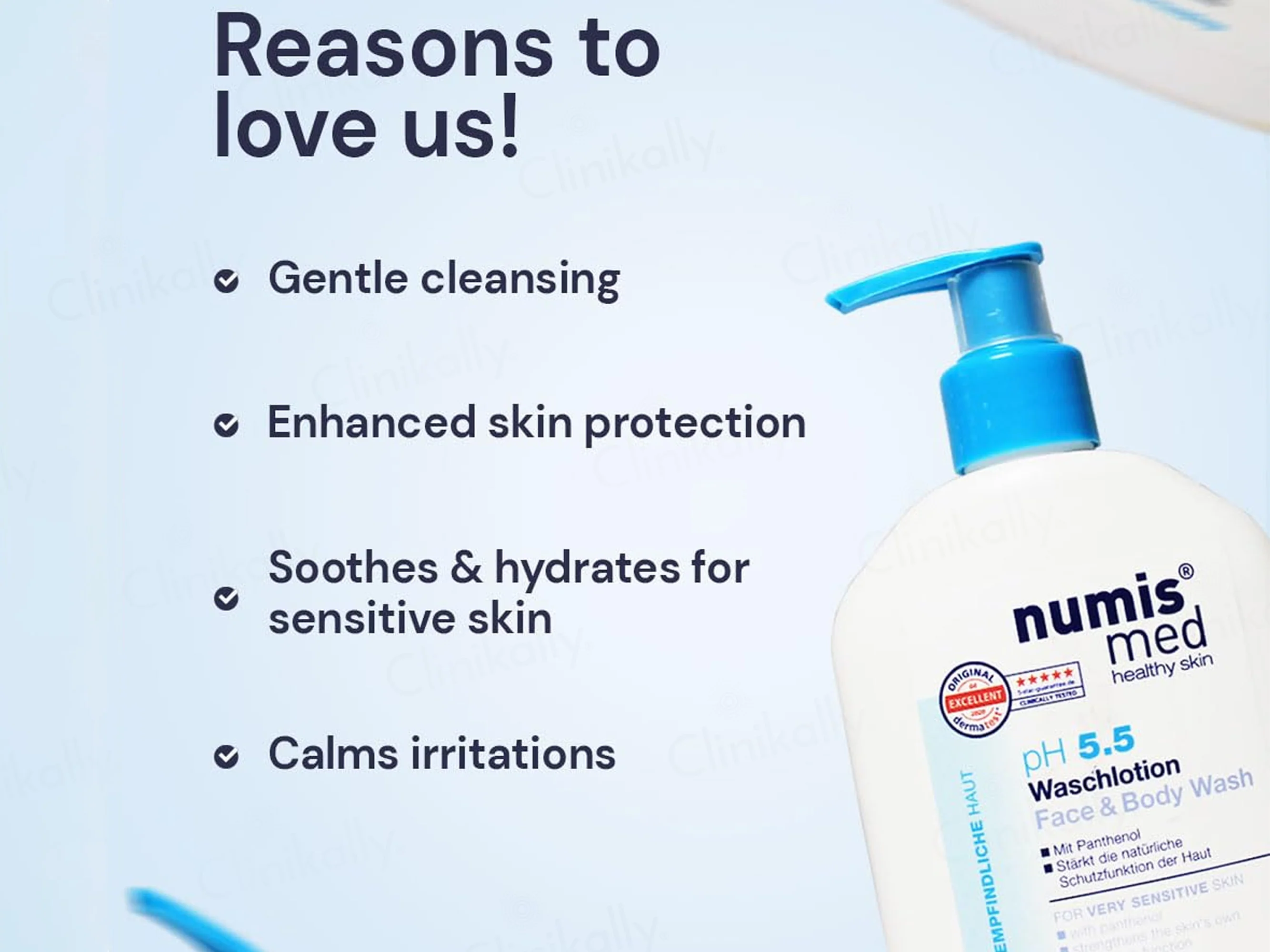 Numis Med pH 5.5 Face & Body Wash For Very Sensitive Skin - Image 3