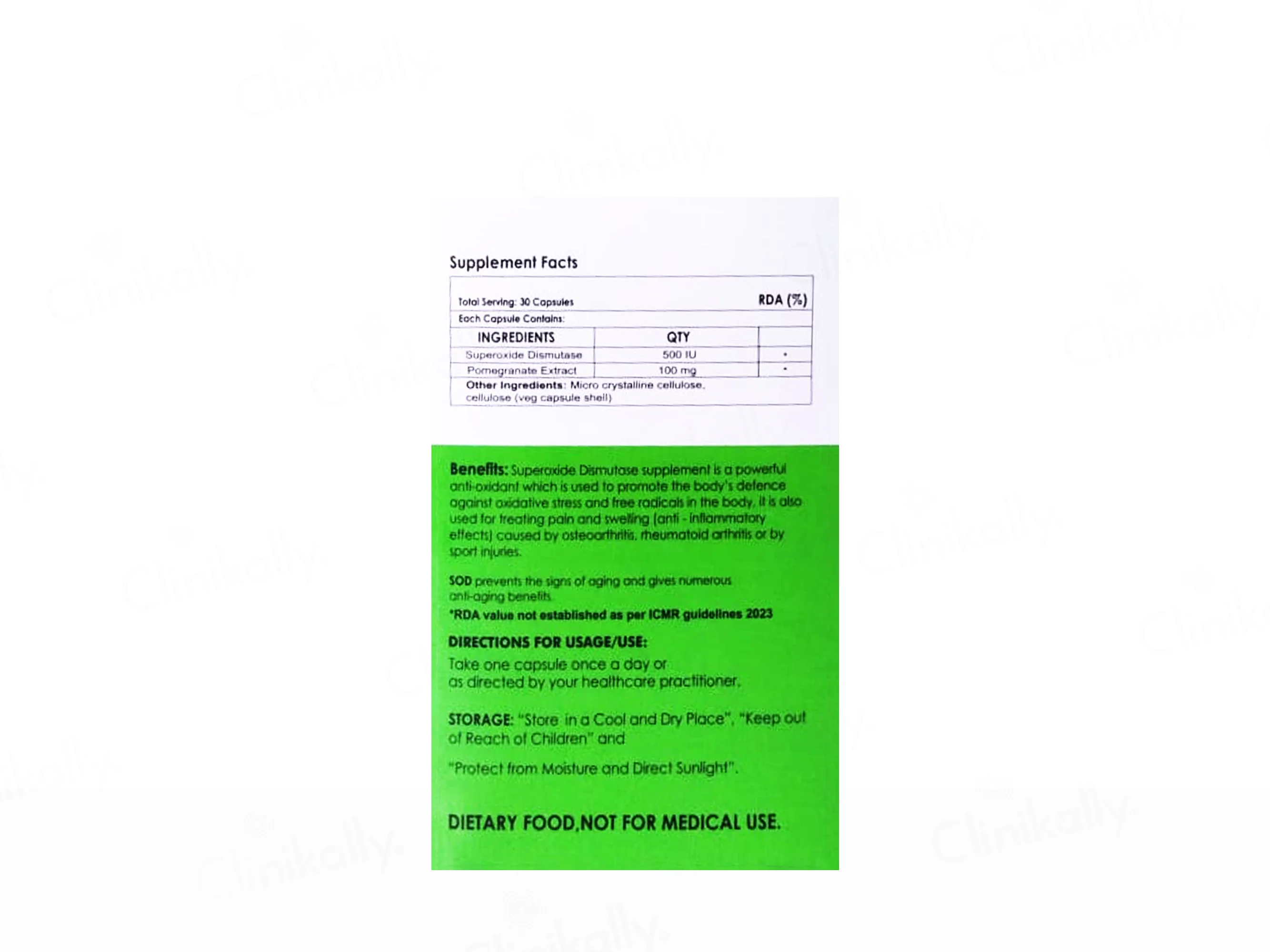 Numiverse SOD Antioxidant Capsule - Image 2
