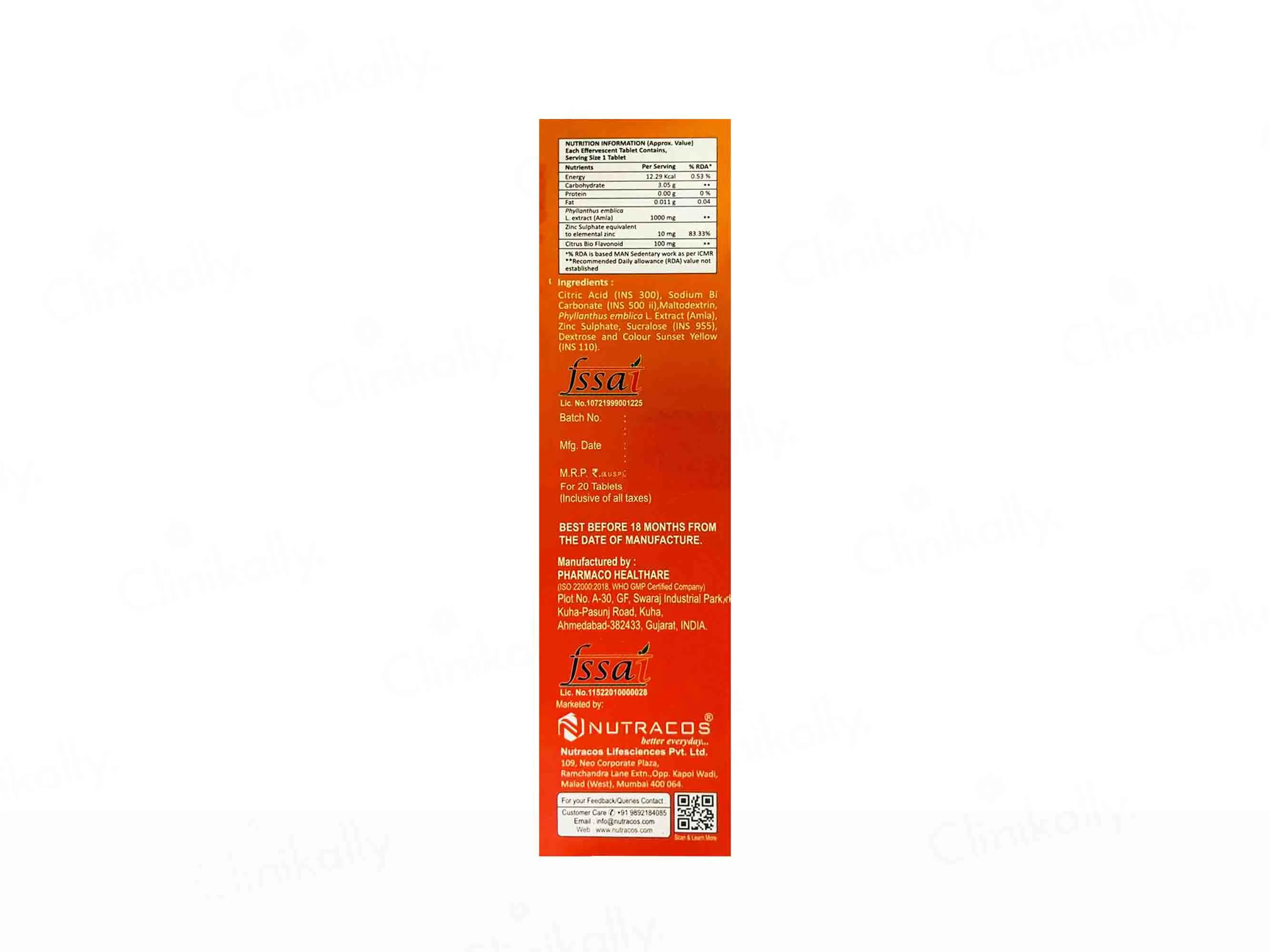 Nutra Fizz C 1000 Effervescent Tablet - Orange Flavour - Image 3