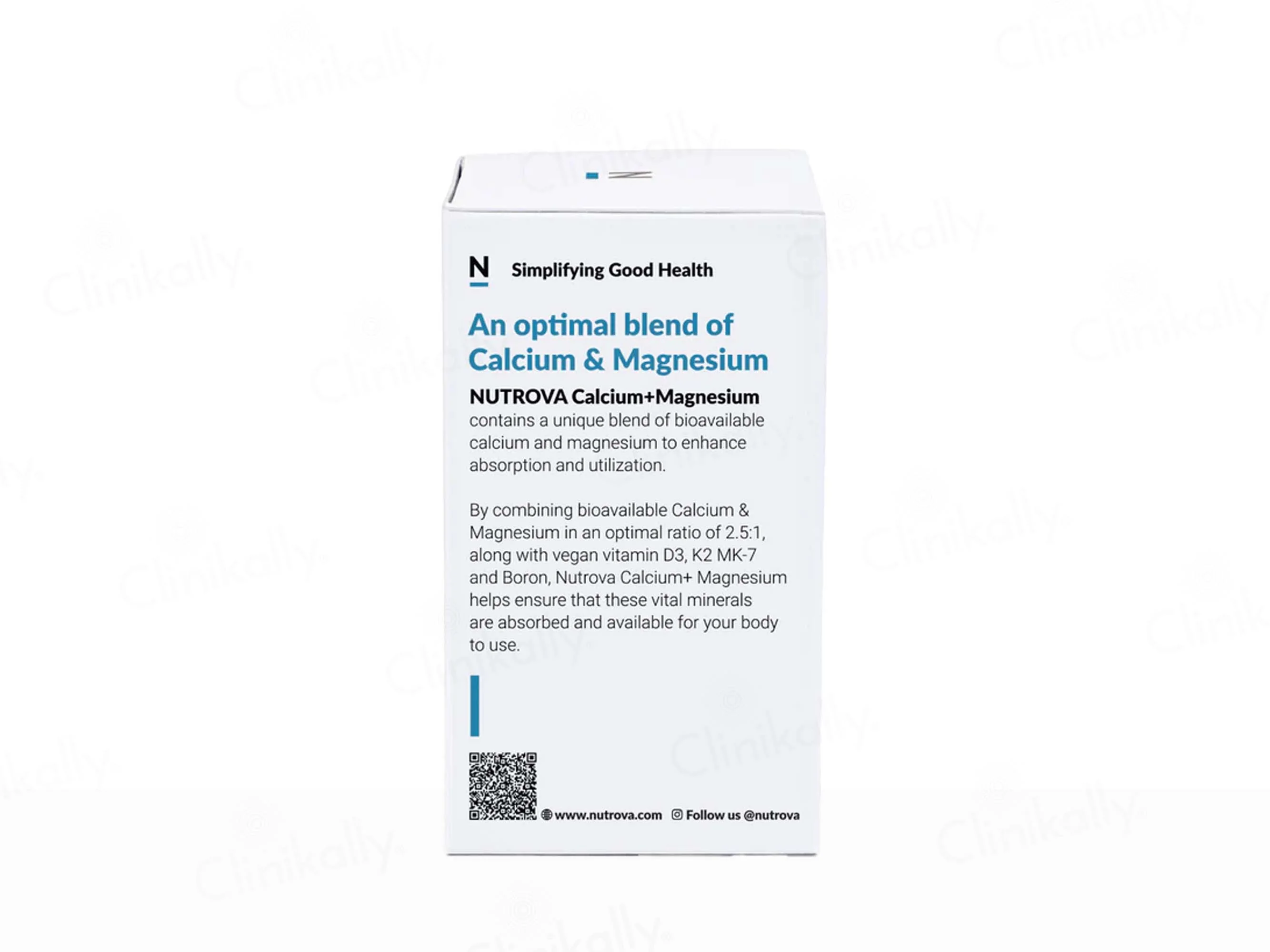 Nutrova Calcium + Magnesium Health Supplement Tablet - Image 5