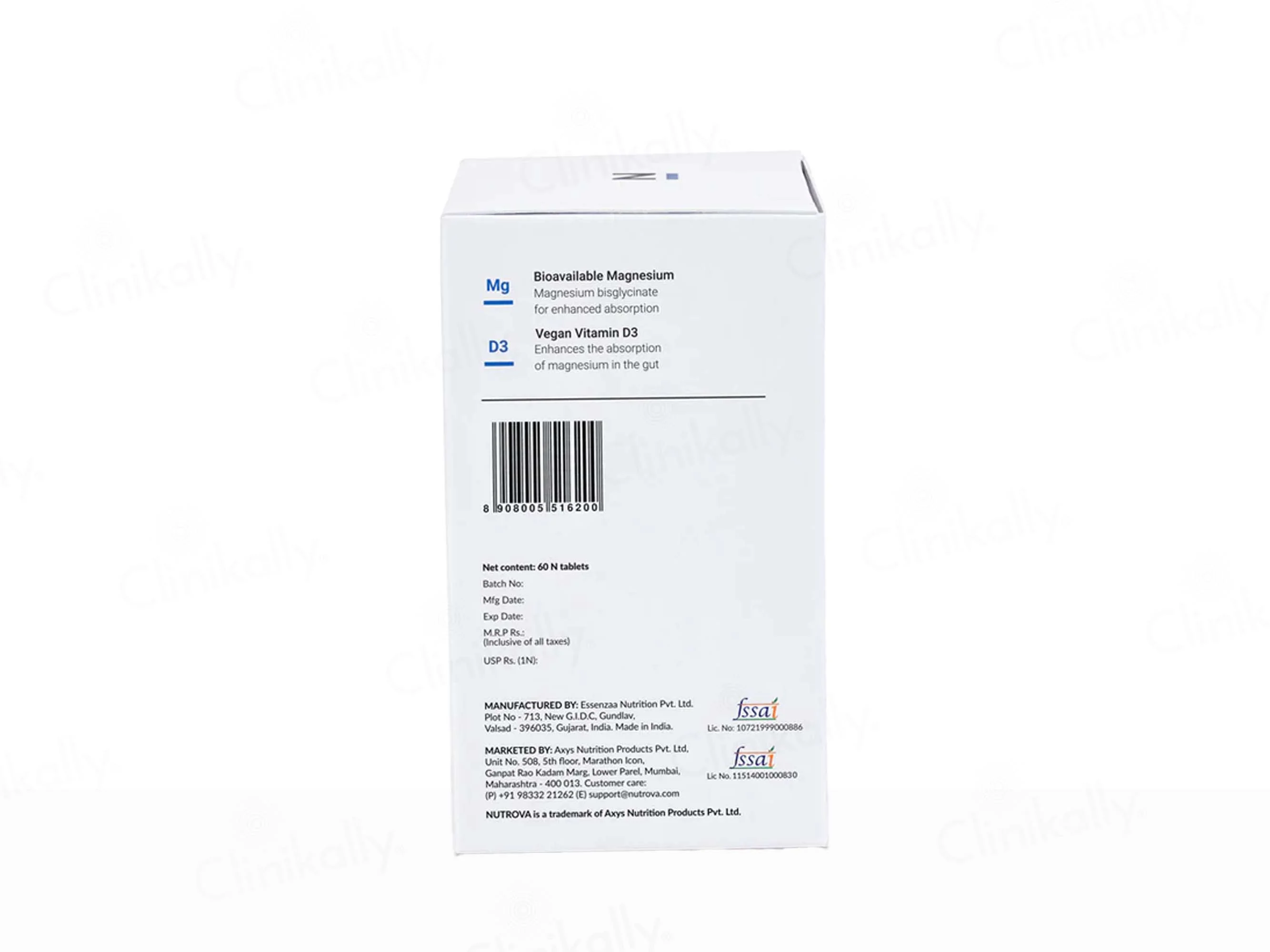 Nutrova Magnesium + D3 Health Supplement Tablet - Image 6