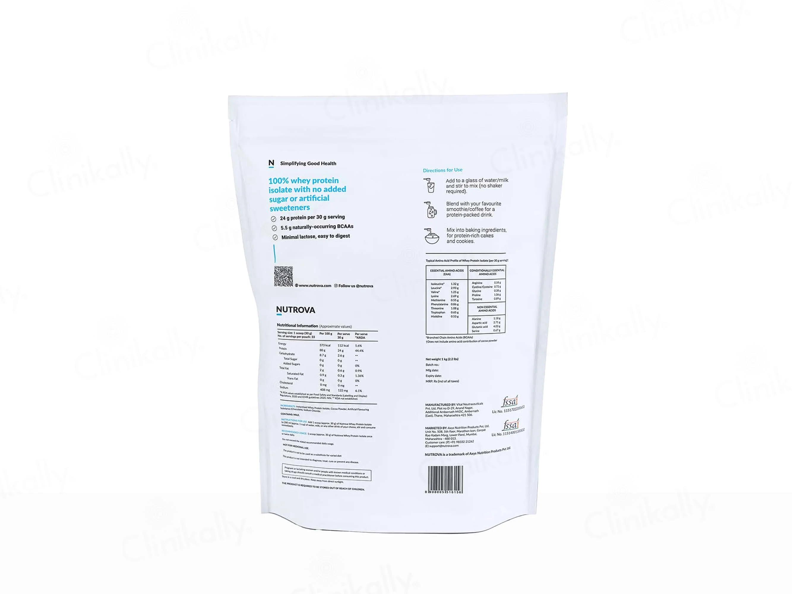 Nutrova Whey Protein Isolate - Dark Chocolate Flavour - Image 5