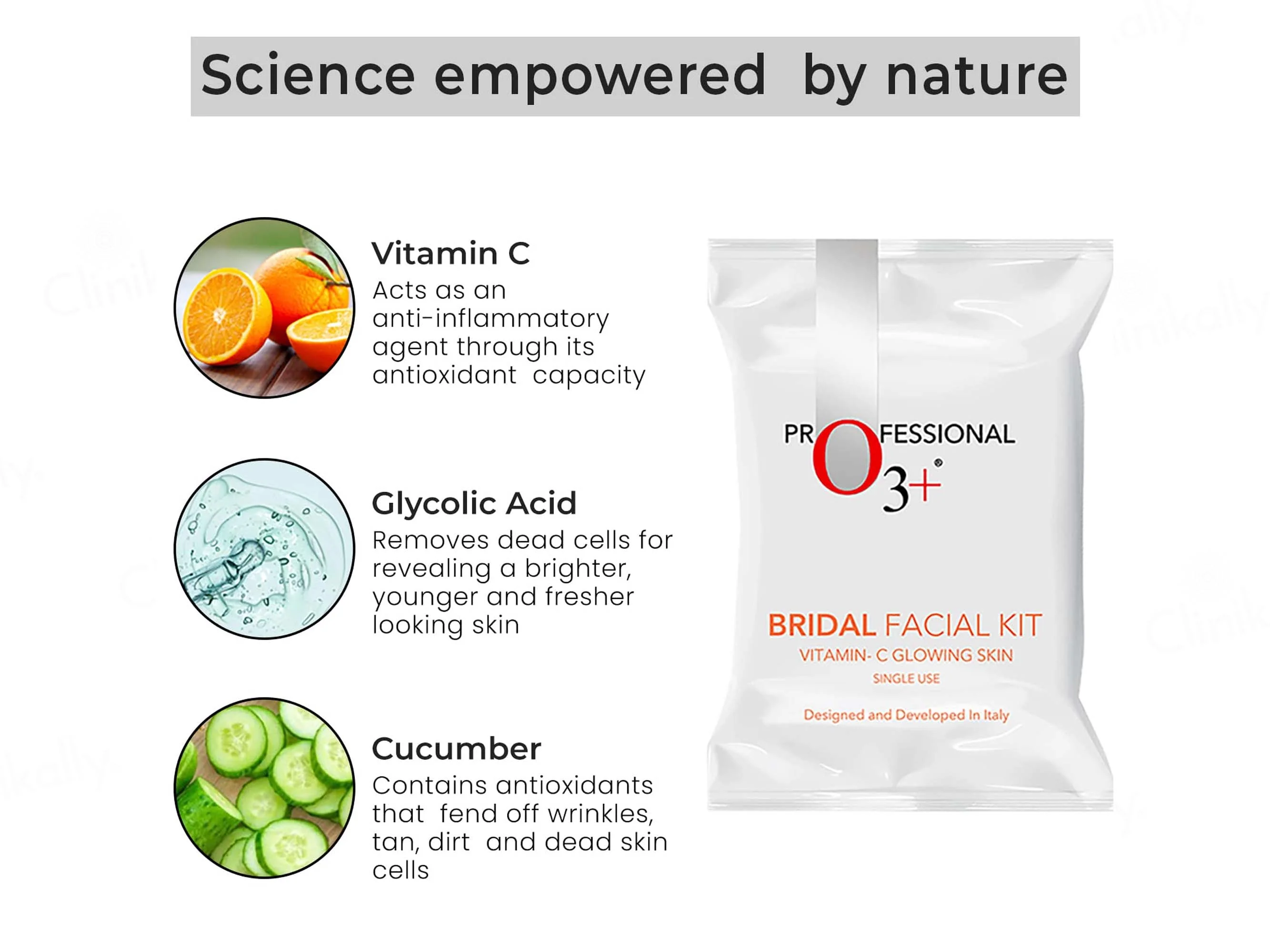 O3+ Bridal Facial Kit Vitamin-C Glowing Skin - Image 3