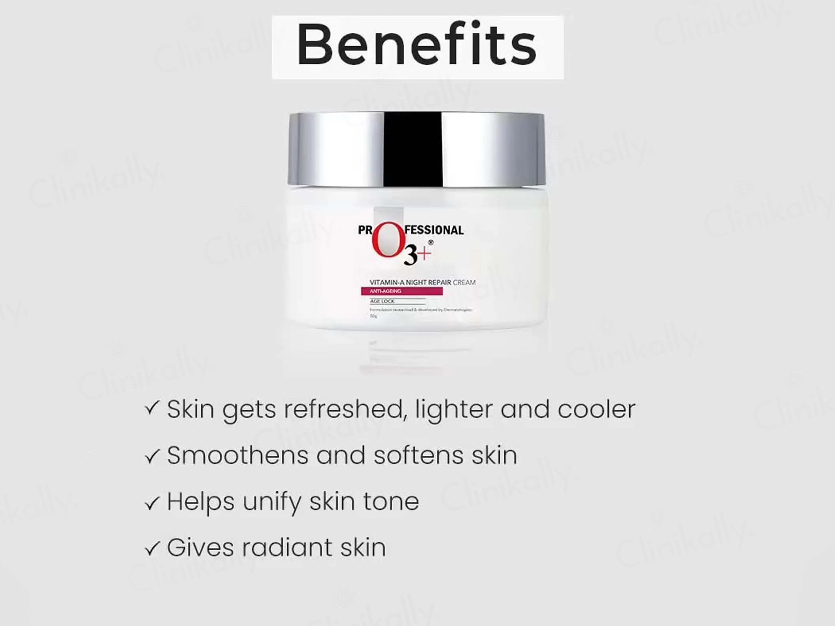 O3+ Vitamin-A Night Repair Anti-Ageing Cream - Image 3