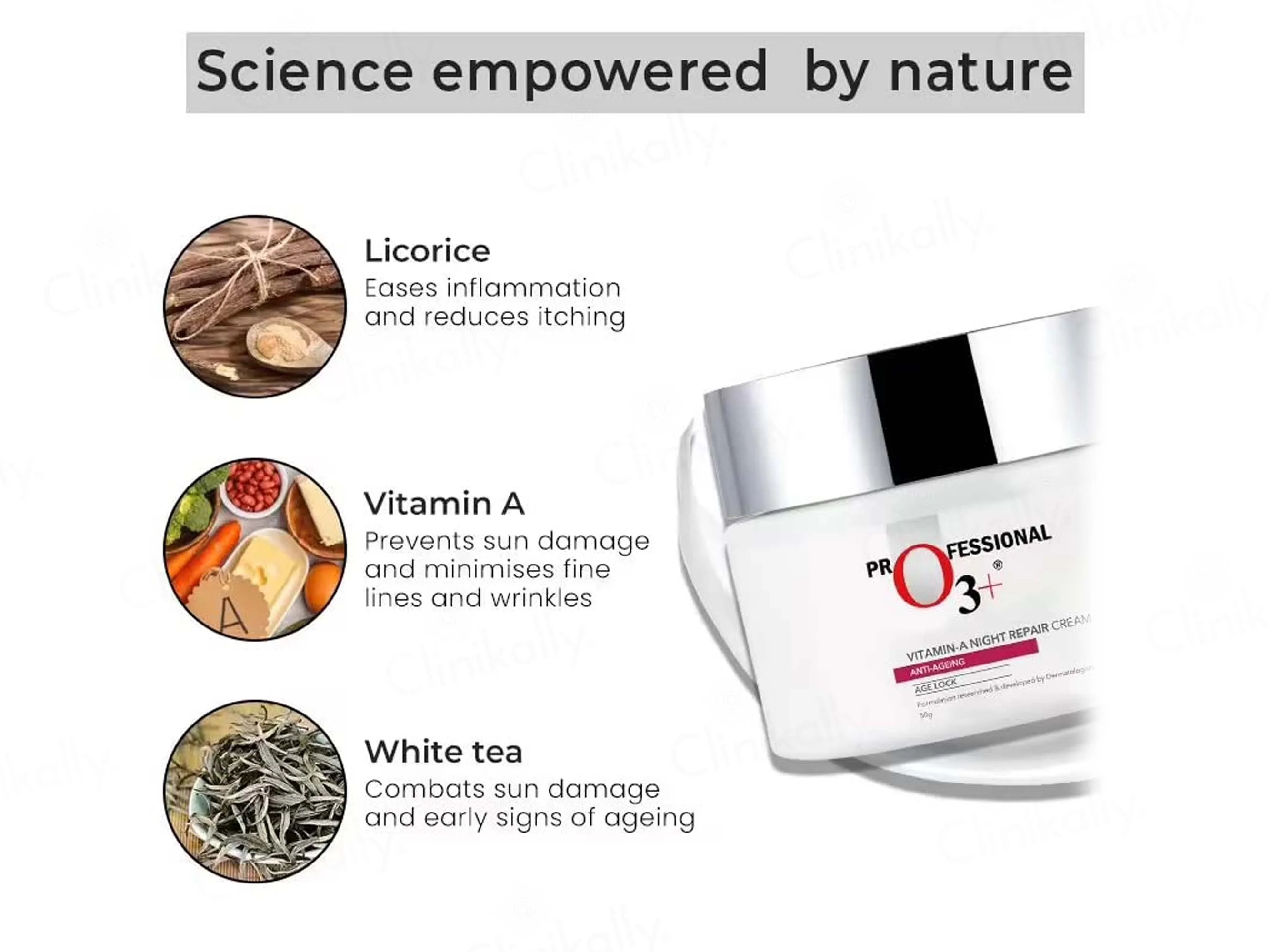 O3+ Vitamin-A Night Repair Anti-Ageing Cream - Image 4