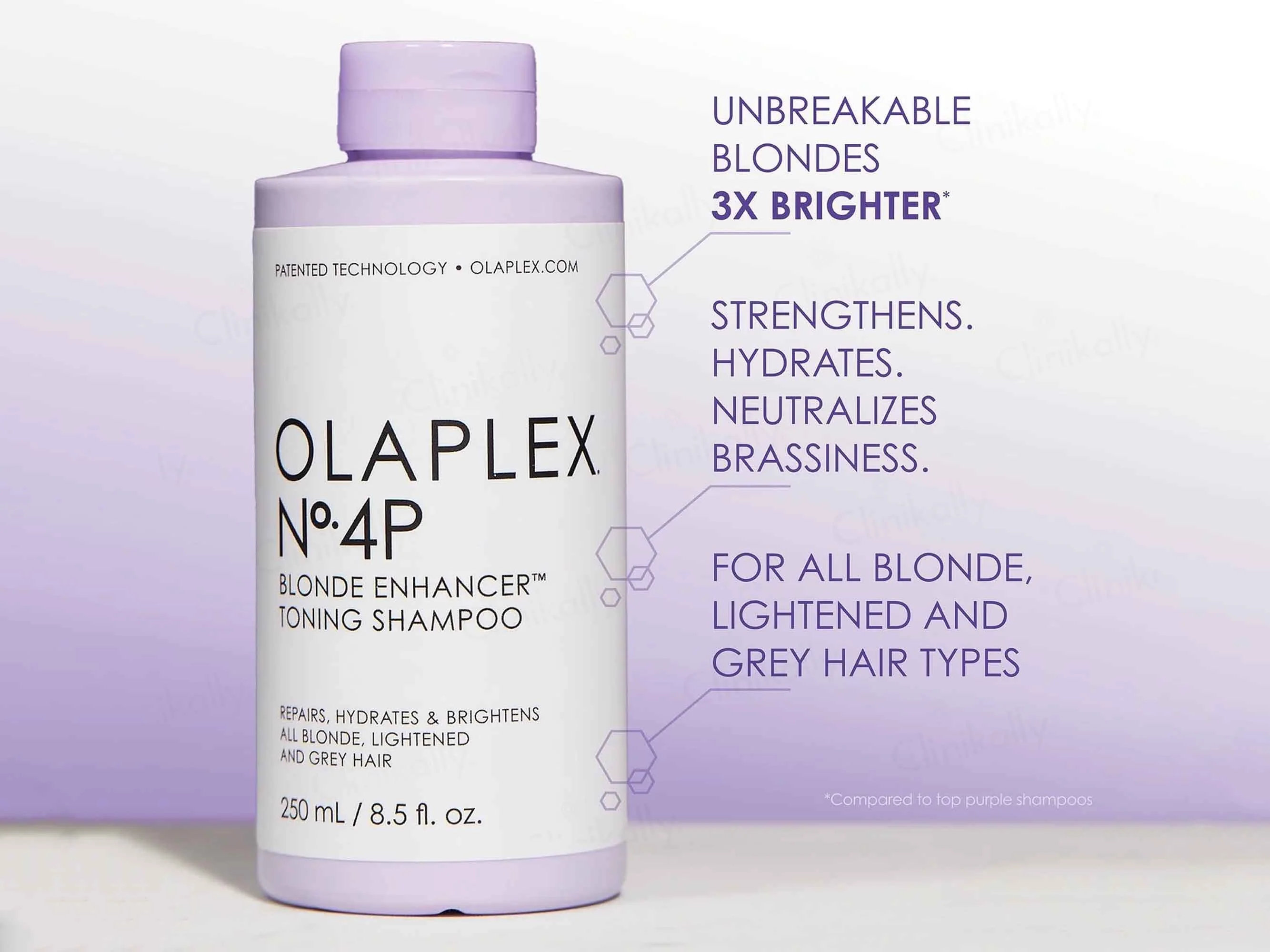 Olaplex No. 4P Blonde Enhancer Toning Shampoo - Image 3