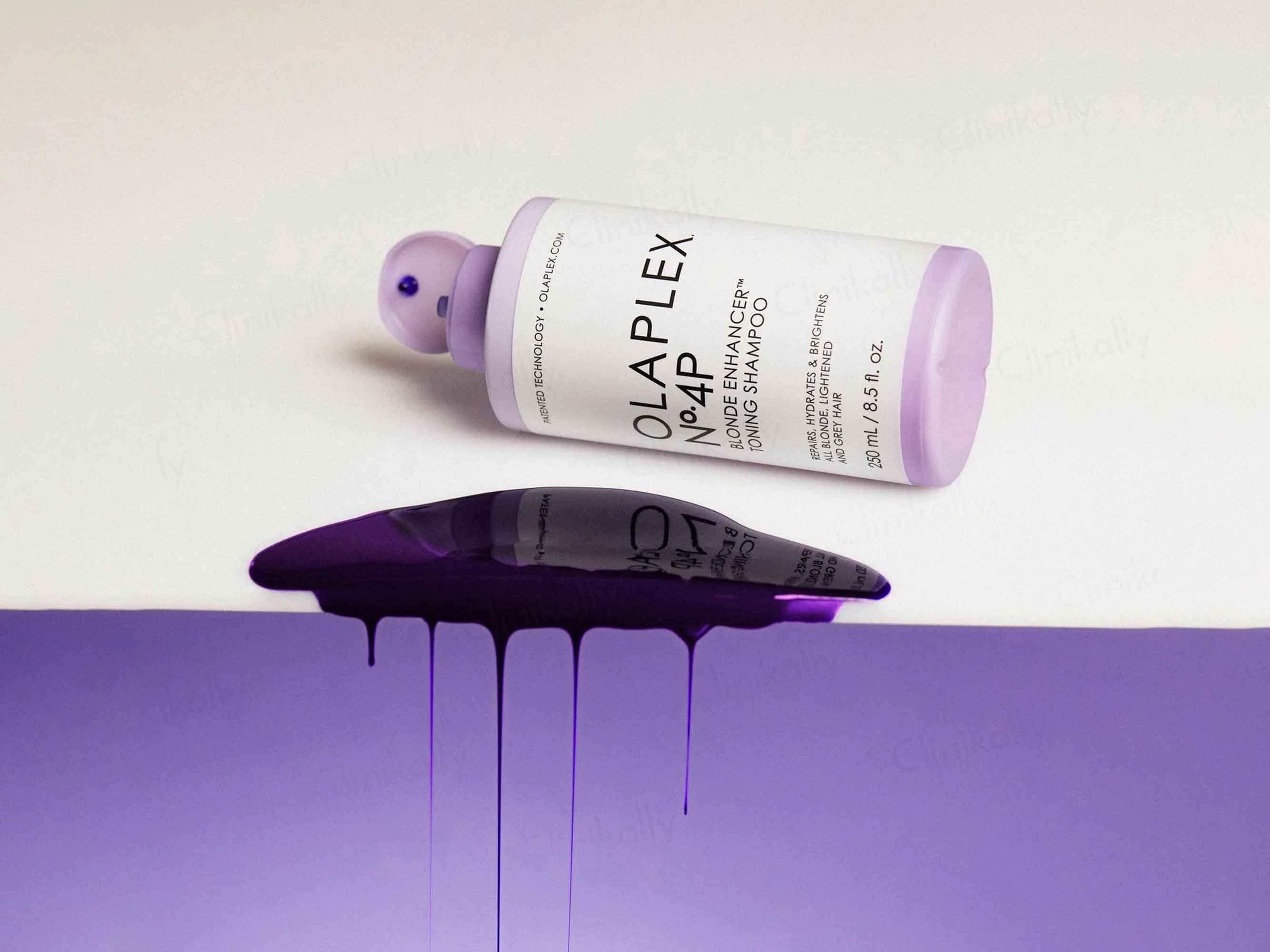 Olaplex No. 4P Blonde Enhancer Toning Shampoo - Image 4