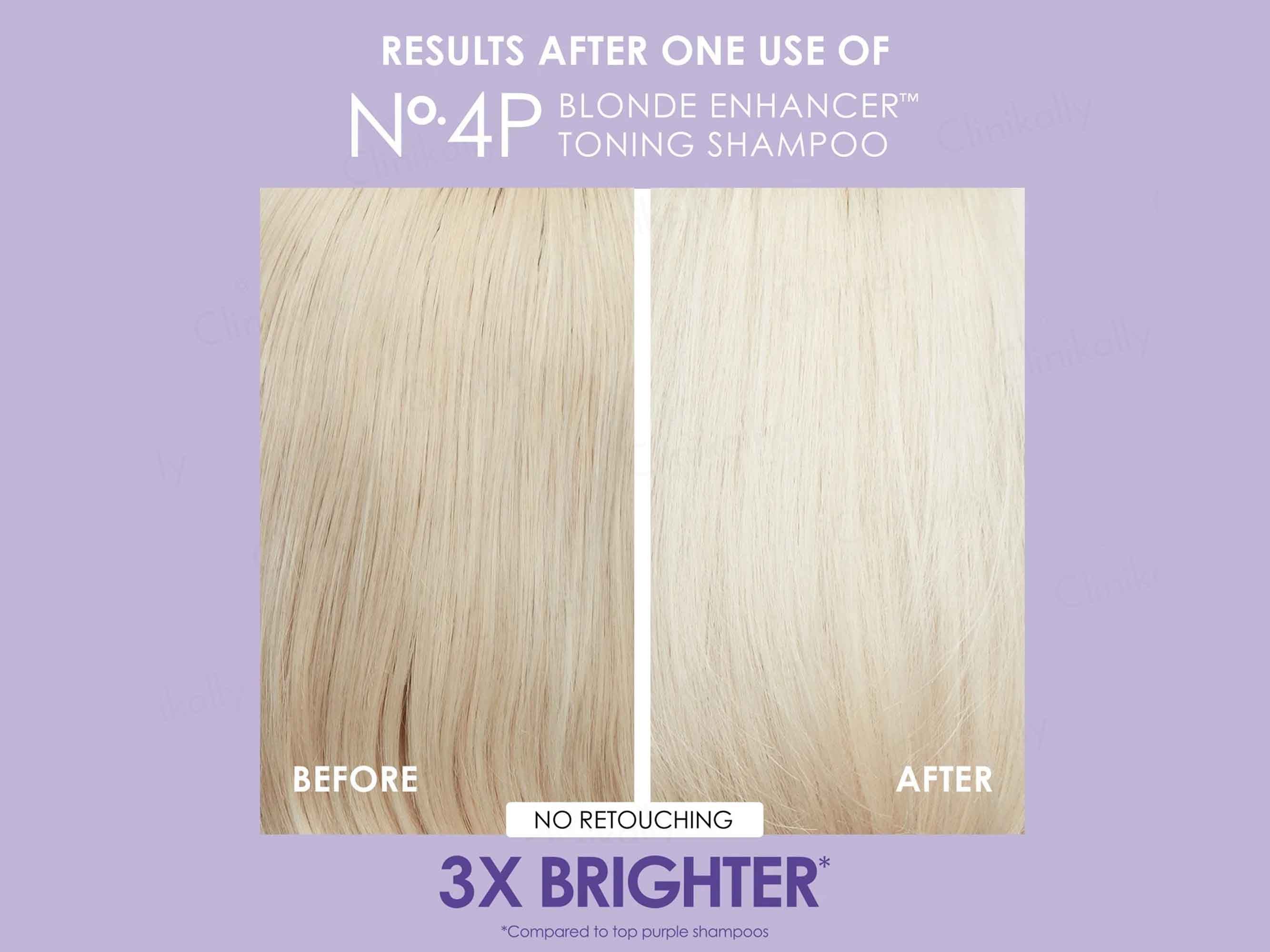 Olaplex No. 4P Blonde Enhancer Toning Shampoo - Image 5