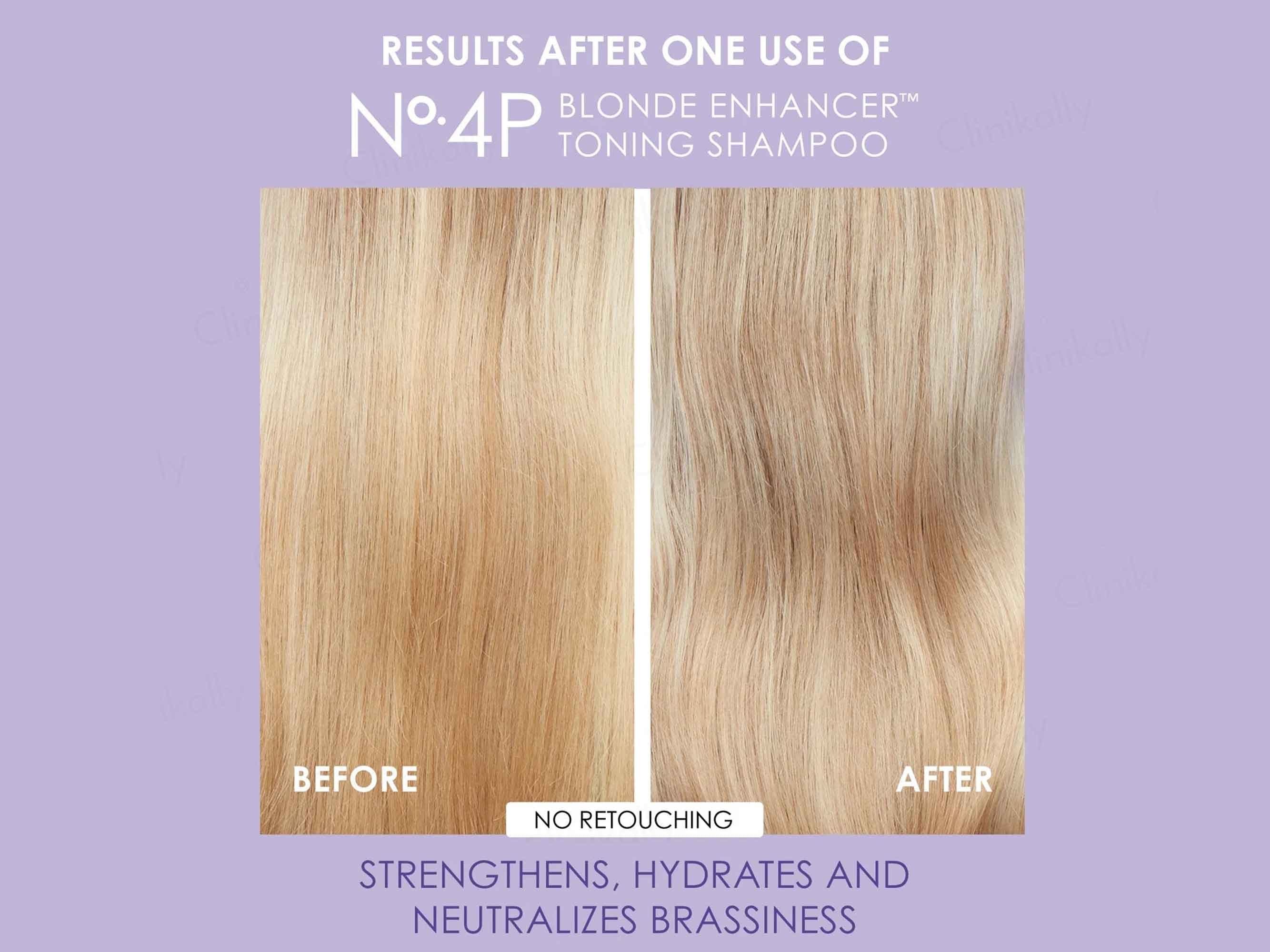 Olaplex No. 4P Blonde Enhancer Toning Shampoo - Image 6