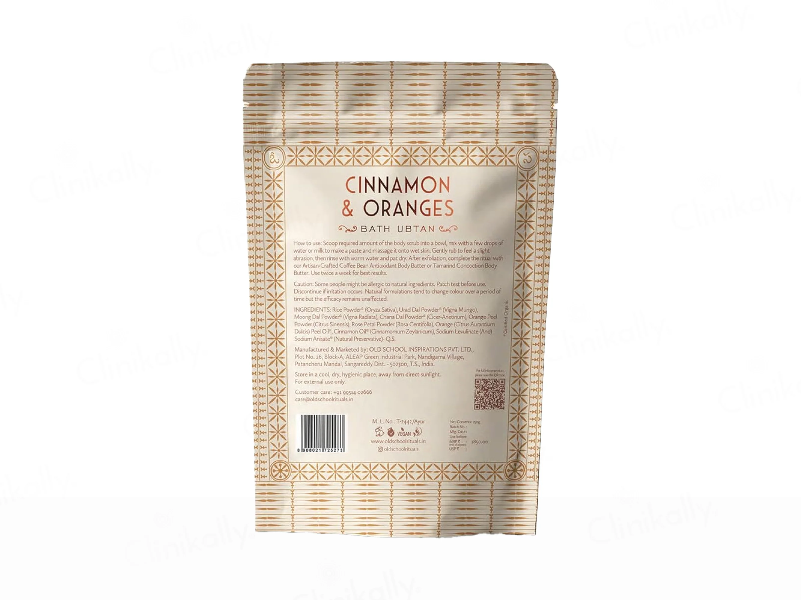 Old School Cinnamon & Oranges Bath Ubtan - Image 6