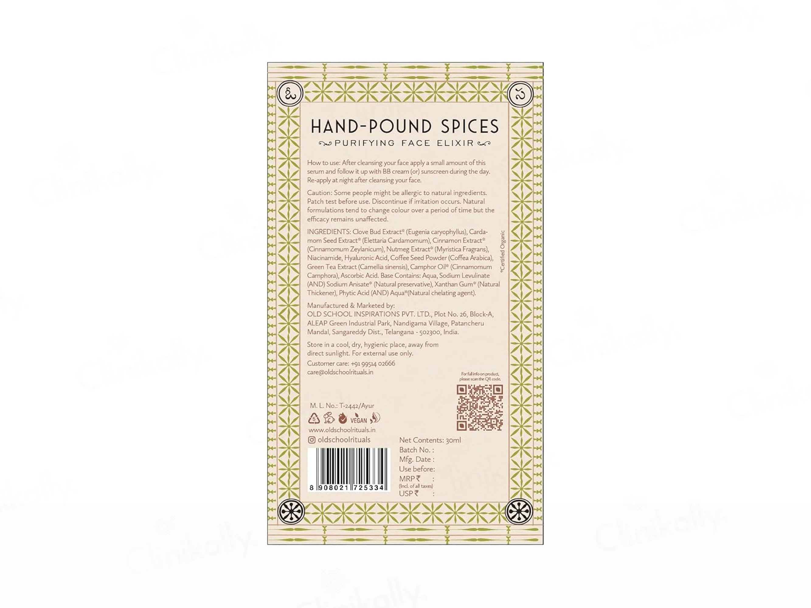 Old School Hand-Pound Spices Purifying Face Elixir - Image 7
