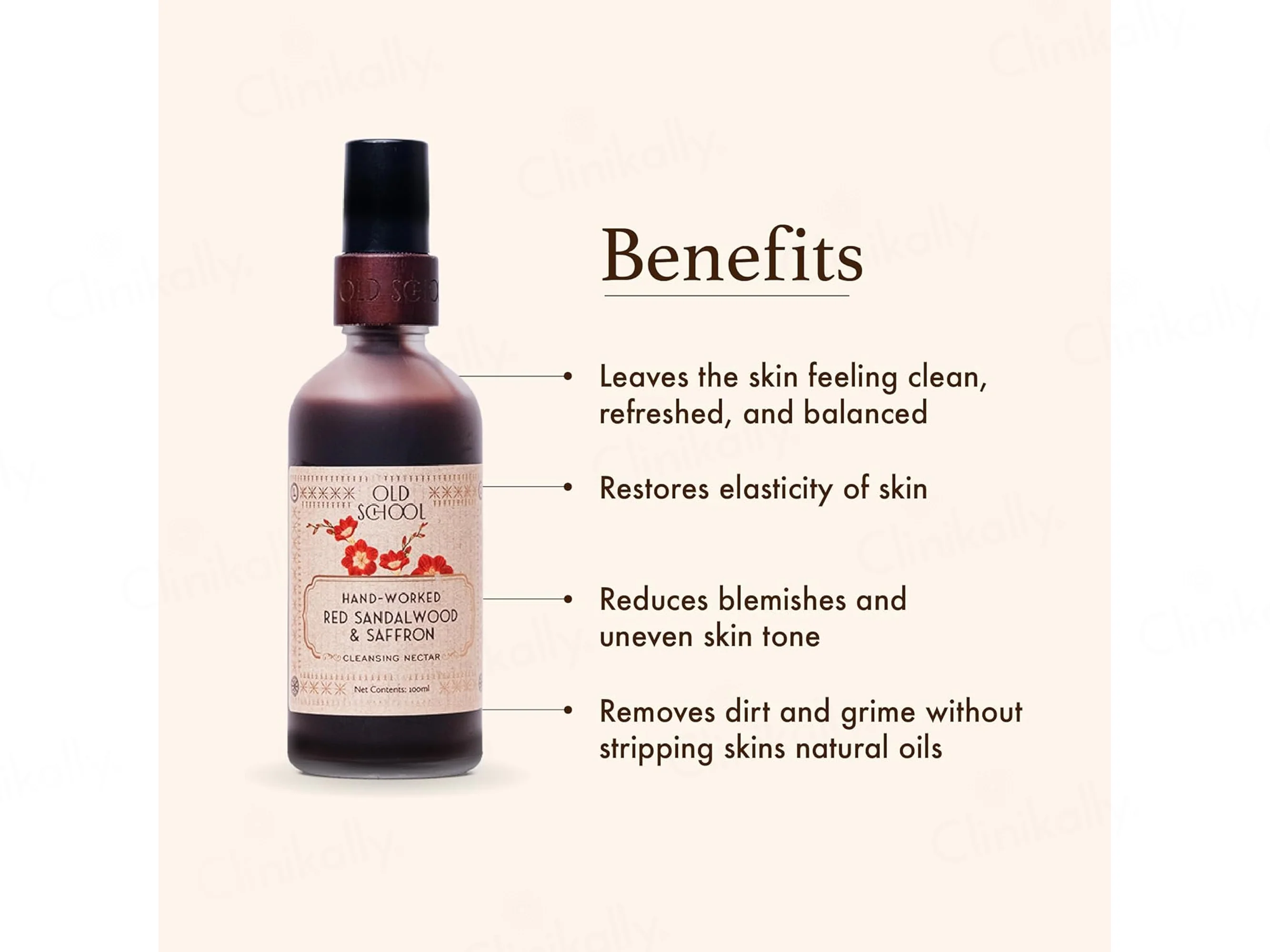 Old School Hand-Worked Red Sandalwood & Saffron Cleansing Nectar - Image 3