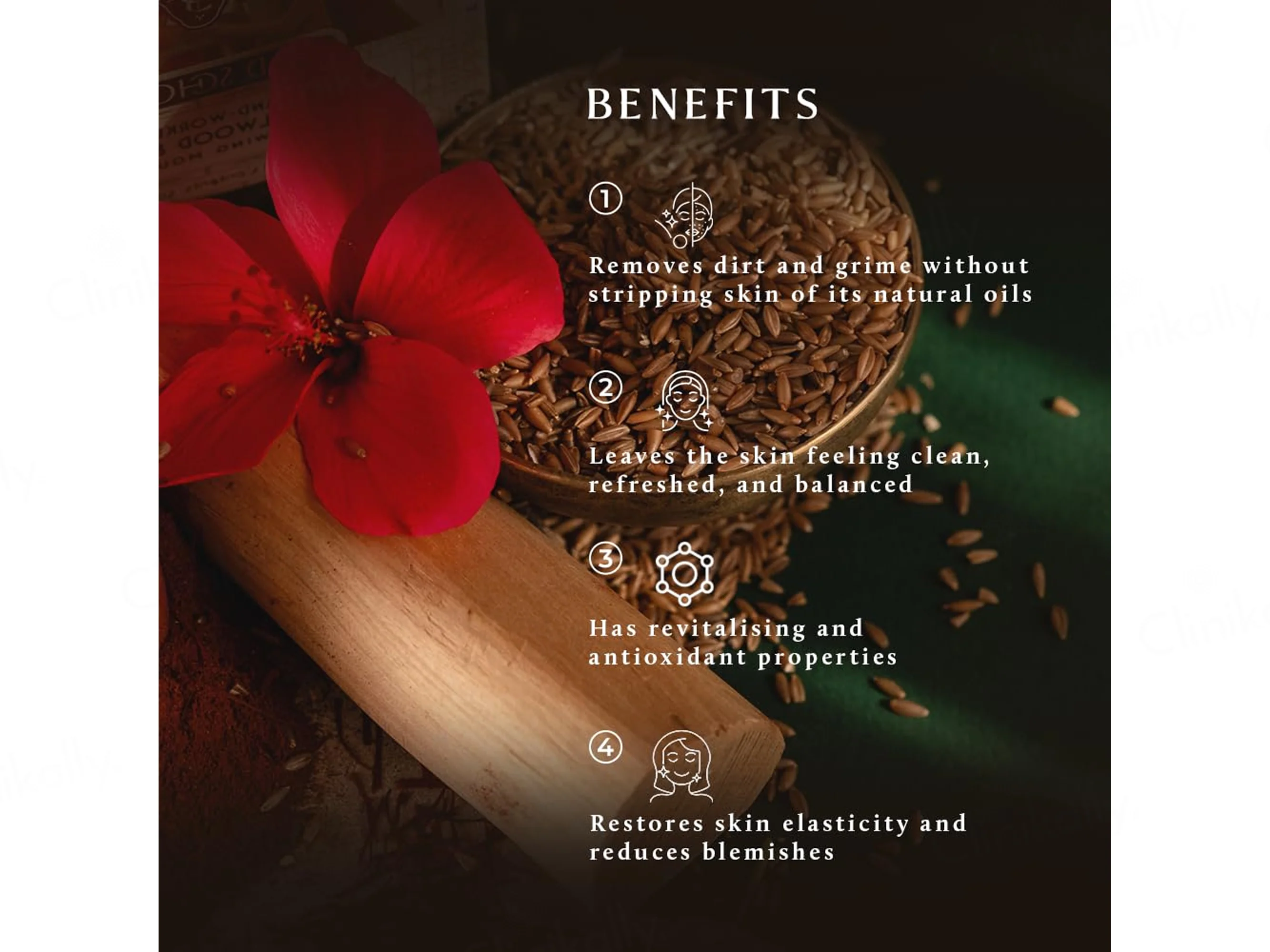 Old School Hand-Worked Red Sandalwood & Saffron Glow-Defining Cleansing Powder - Image 3
