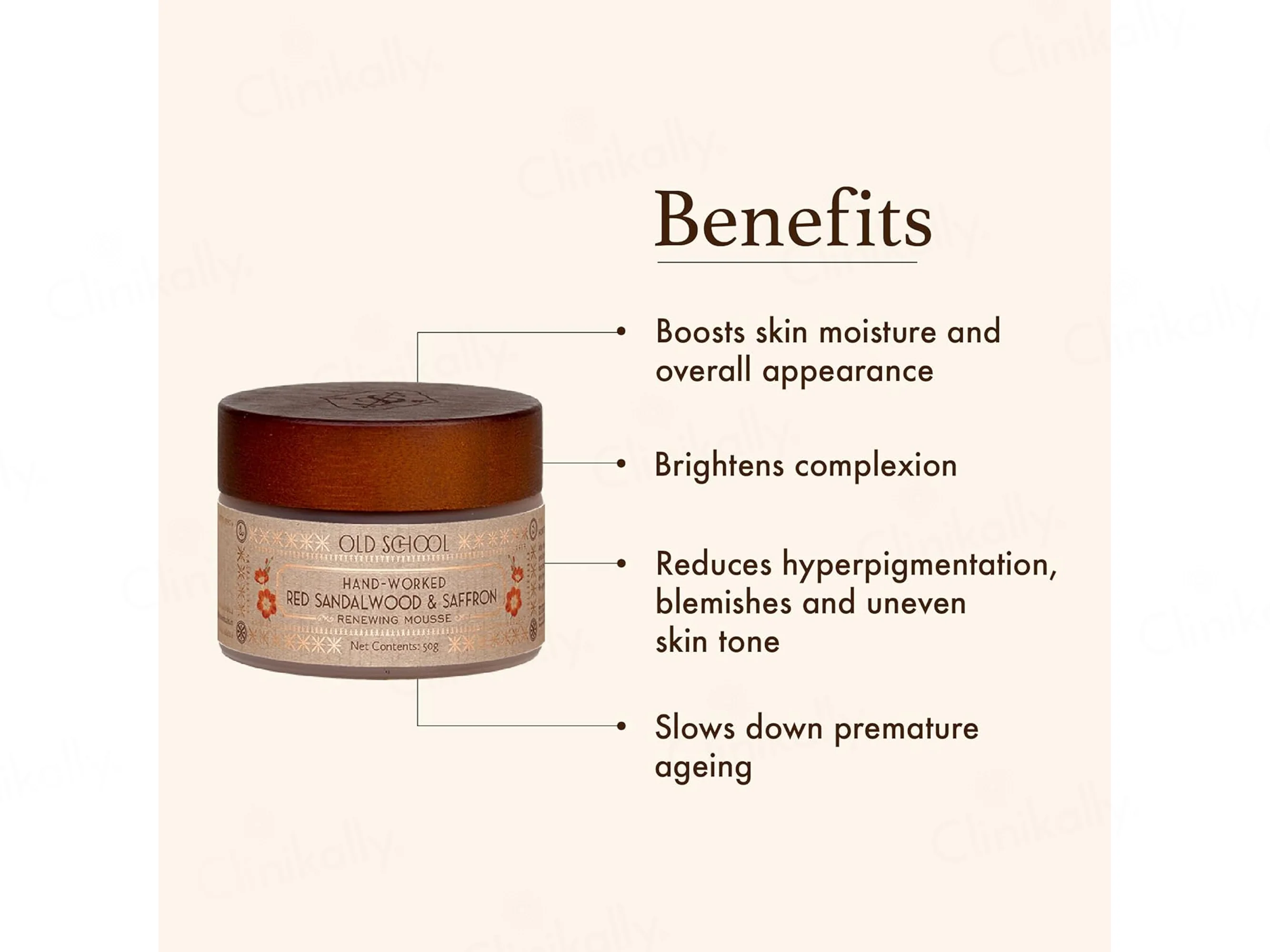Old School Hand-Worked Red Sandalwood & Saffron Renewing Mousse - Image 3
