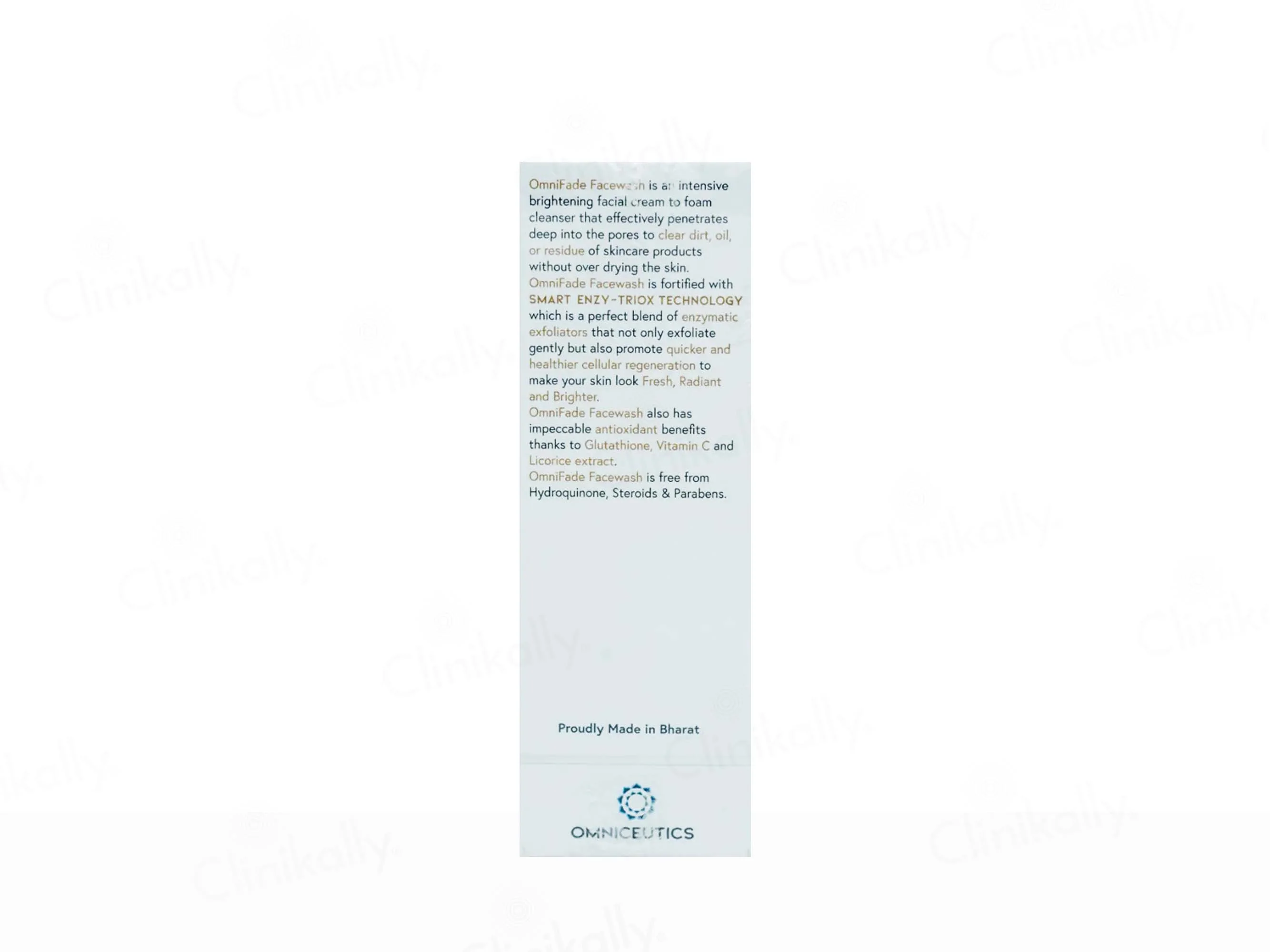 Omnifade Intensive Brightening & Exfoliating Facial Cleanser - Image 3