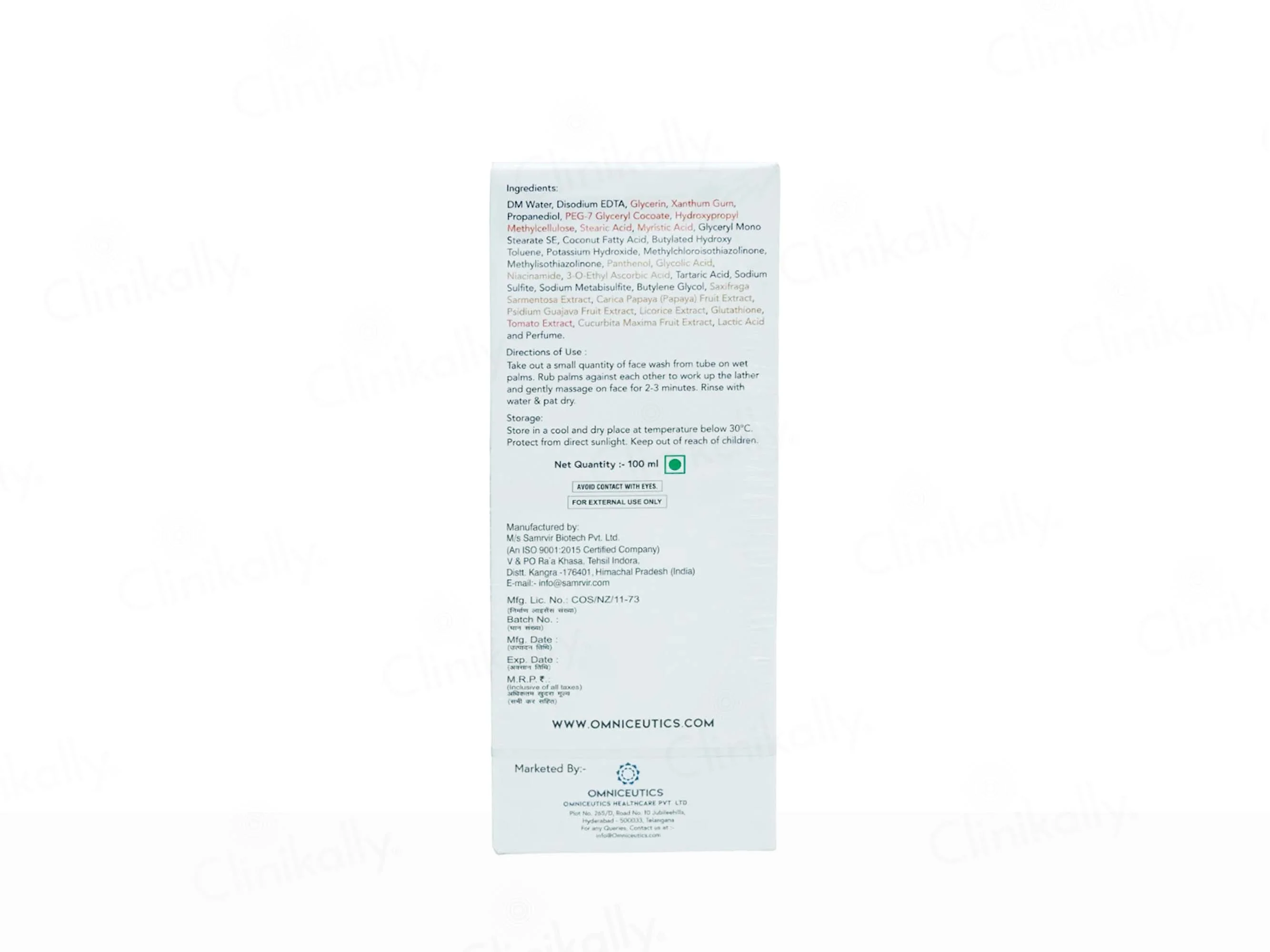 Omnifade Intensive Brightening & Exfoliating Facial Cleanser - Image 5