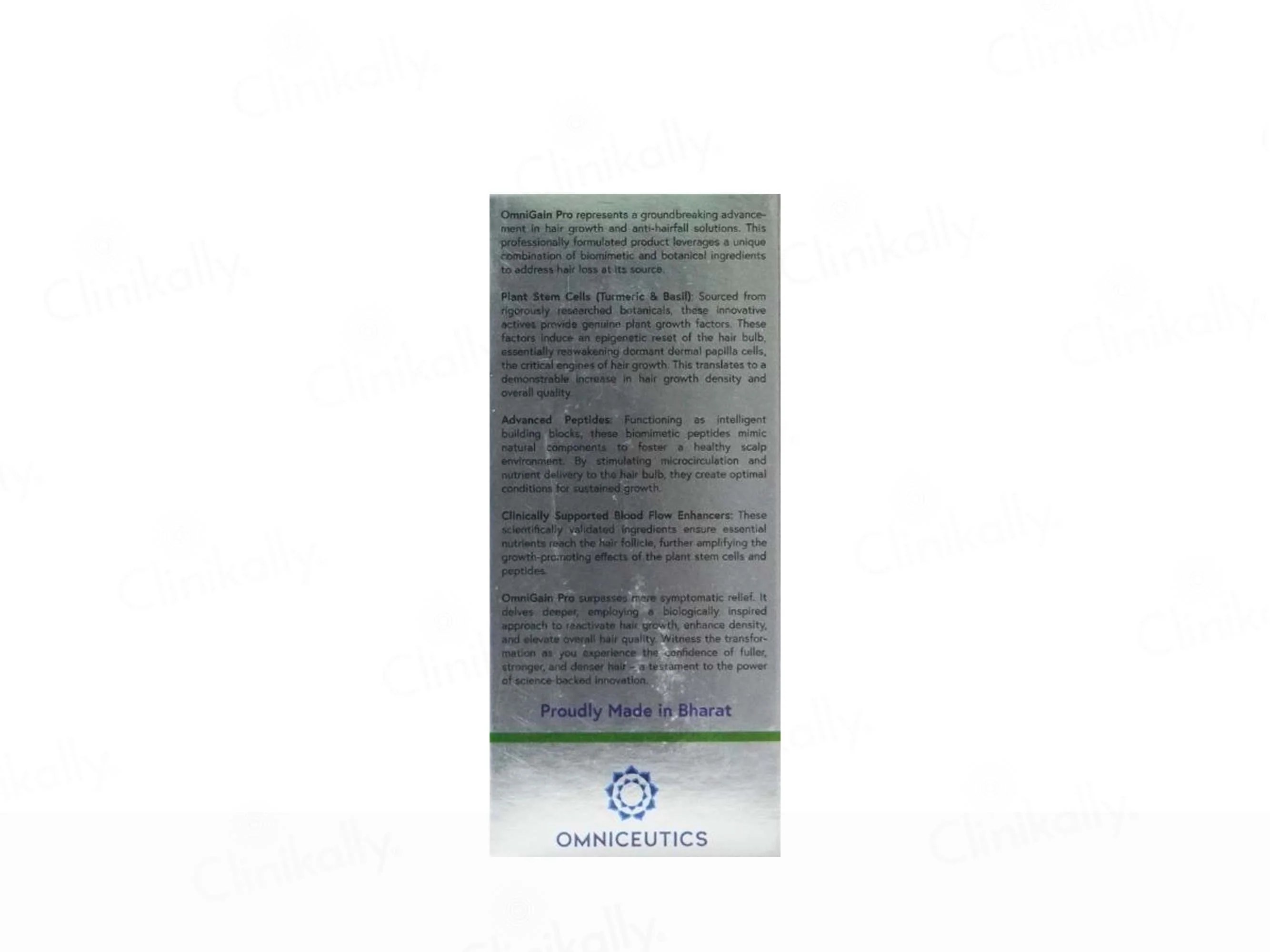 Omnigain Pro Advanced Anti Hairfall & Hair Growth Solution - Image 3