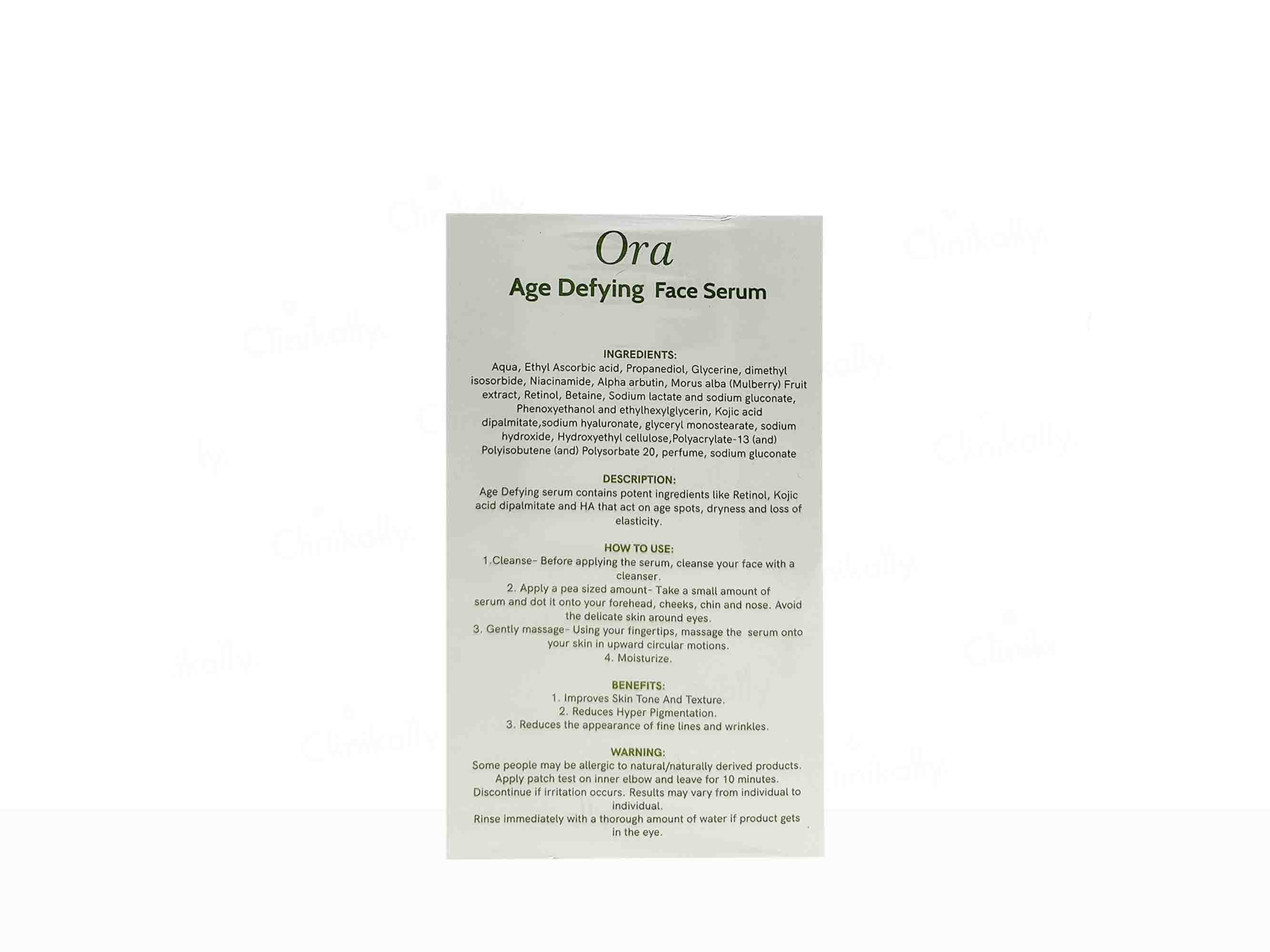 Ora Age Defying Face Serum - Image 3