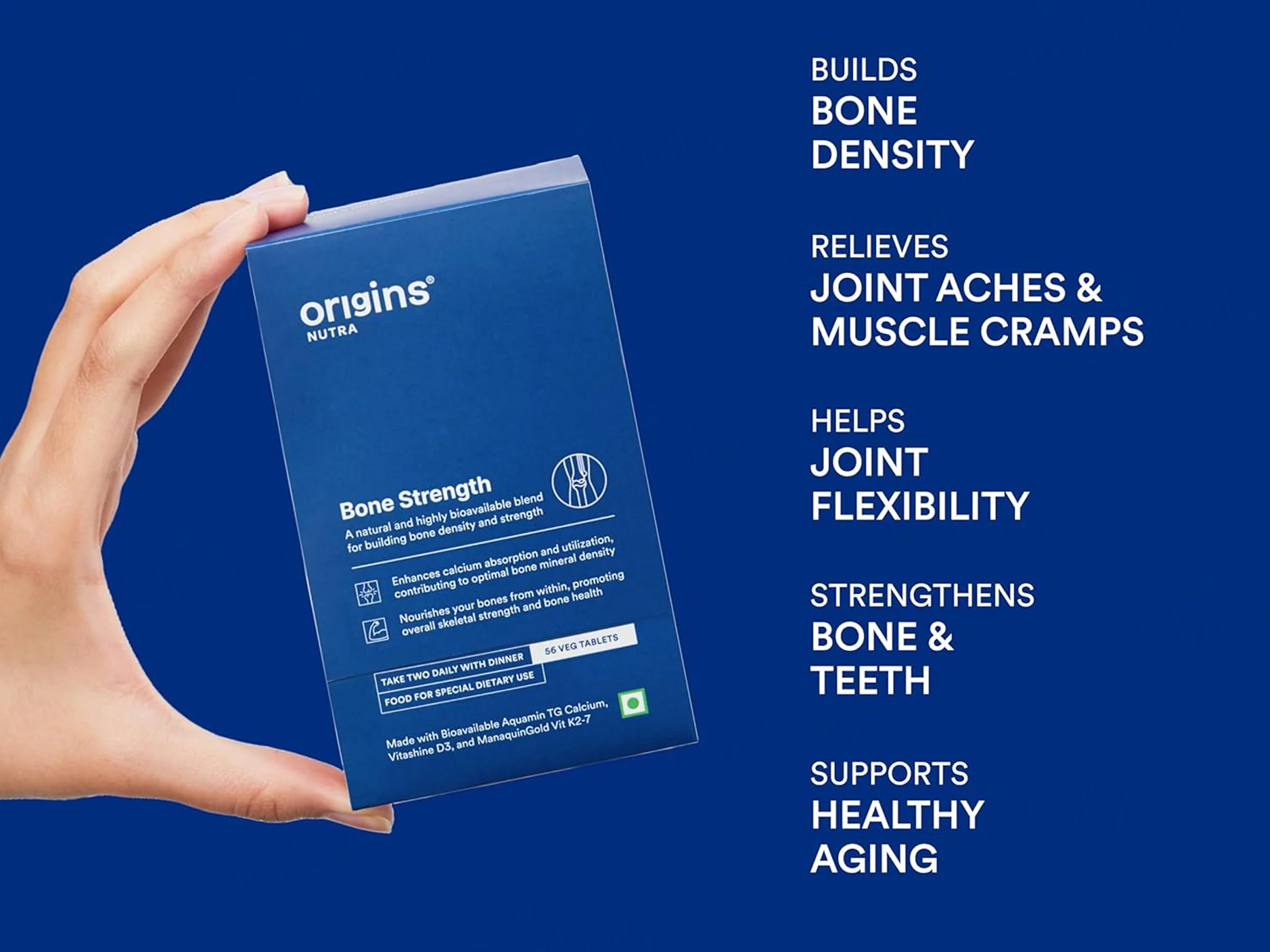Origins Nutra Bone Strength Nutraceutical Veg Tablet - Image 2