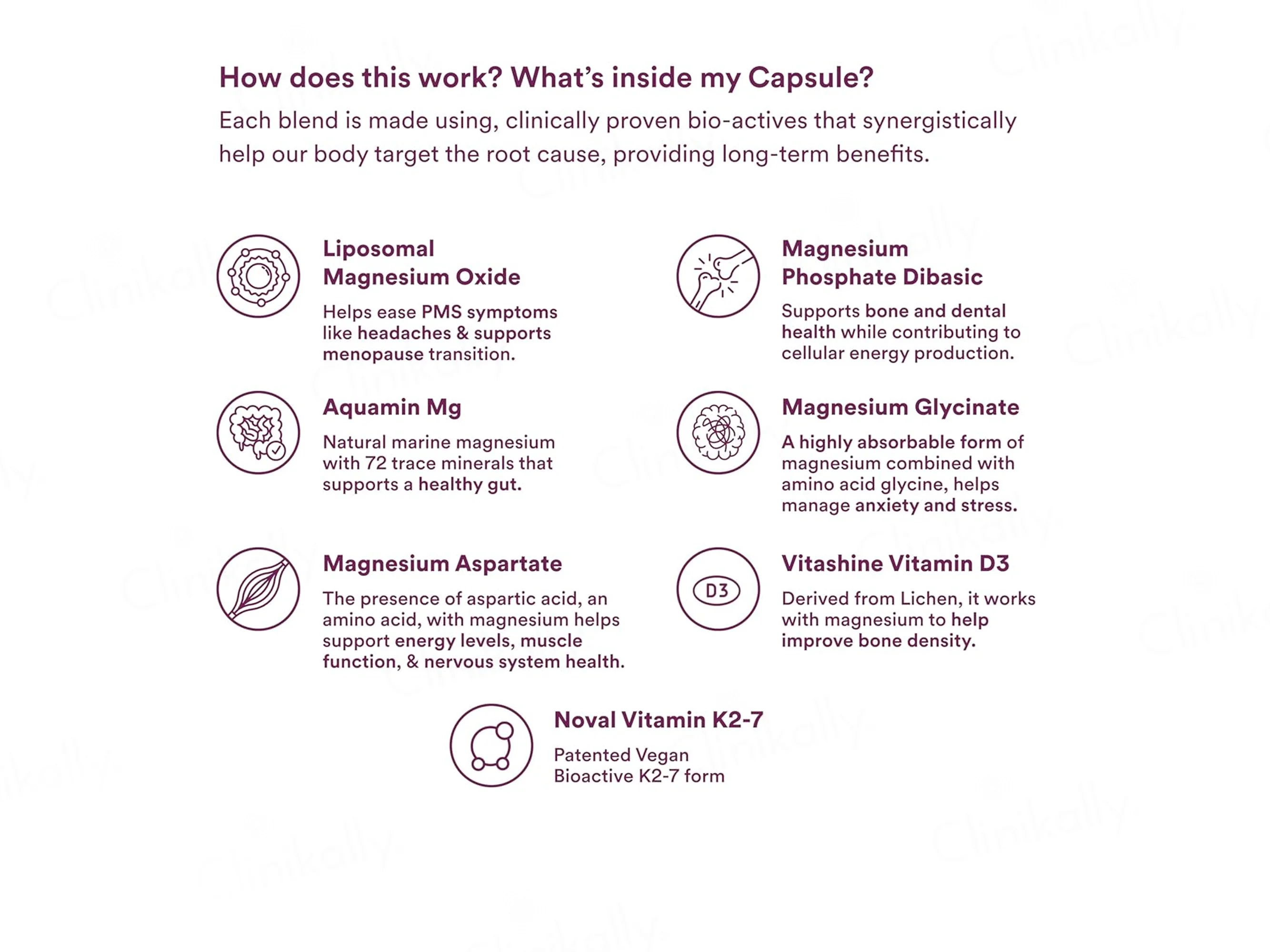Origins Nutra Magnesium + D3 + K2 Health Supplement Capsule For Women - Image 4