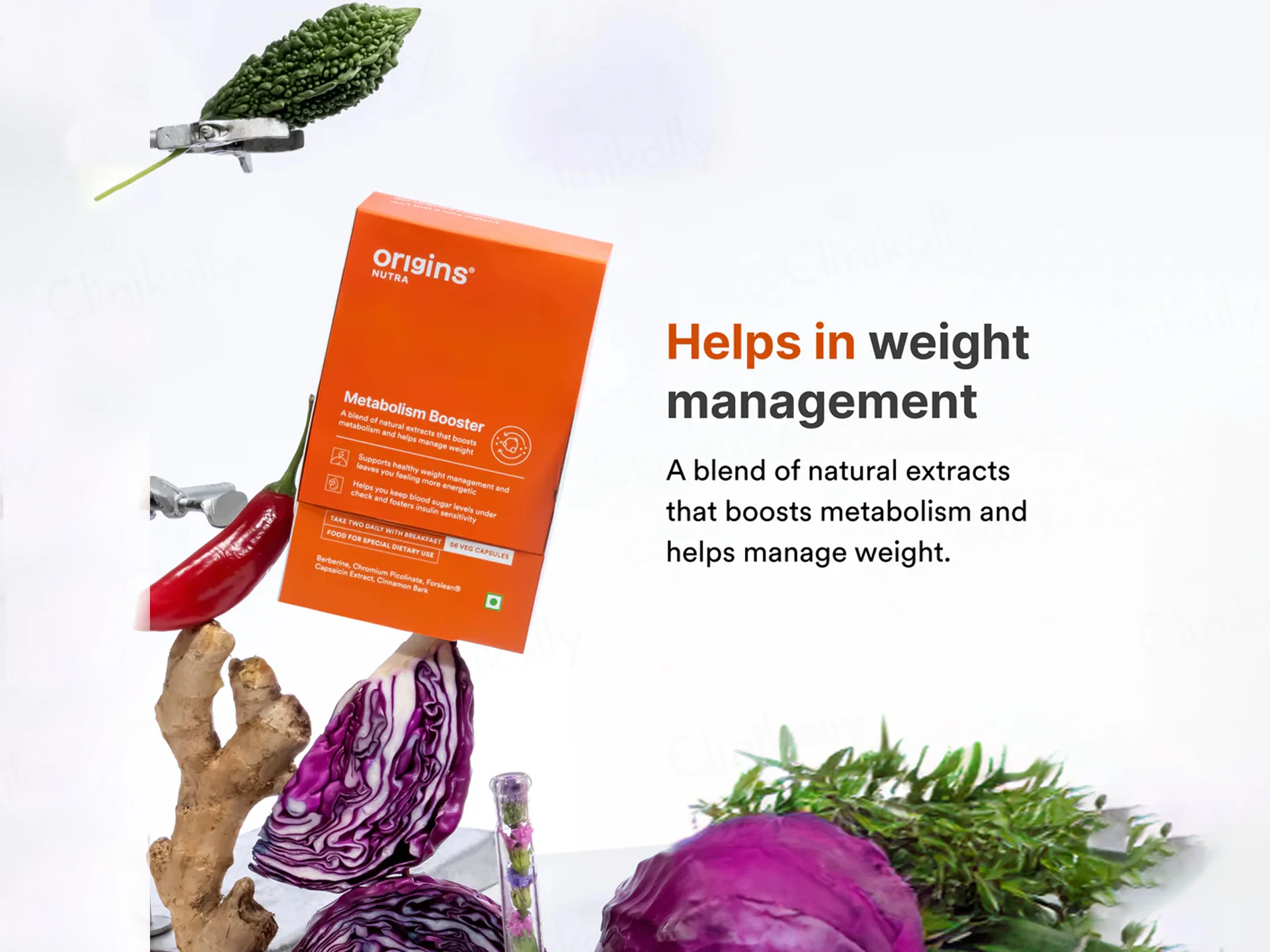 Origins Nutra Metabolism Booster Nutraceutical Veg Capsule - Image 2