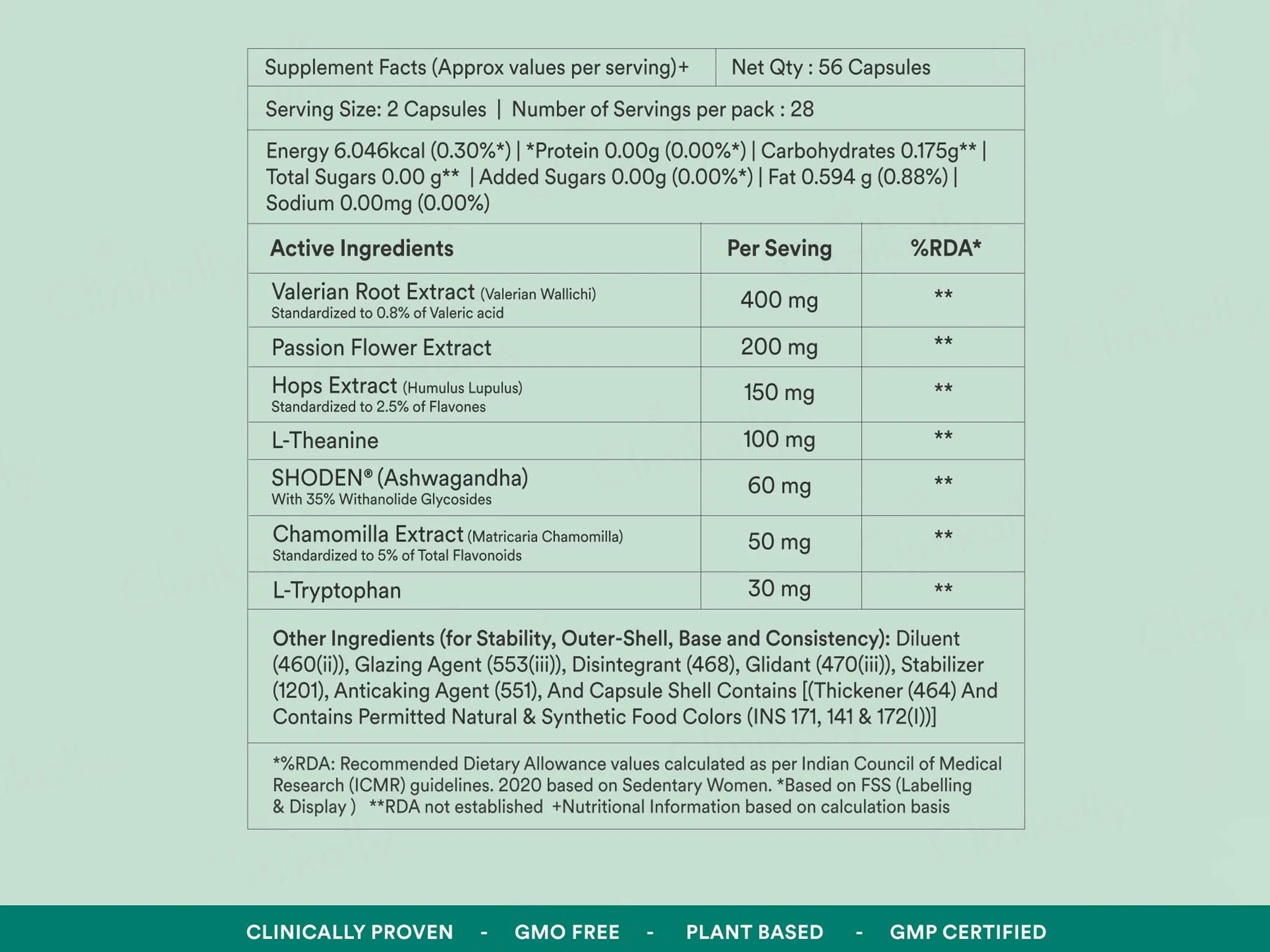 Origins Nutra Stress-Sleep Aid Nutraceutical Veg Capsule - Image 5