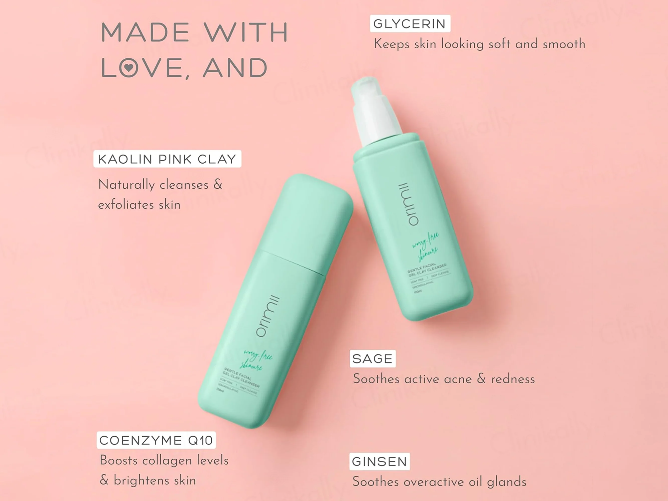 Orimii Gentle Facial Gel Clay Cleanser - Image 4