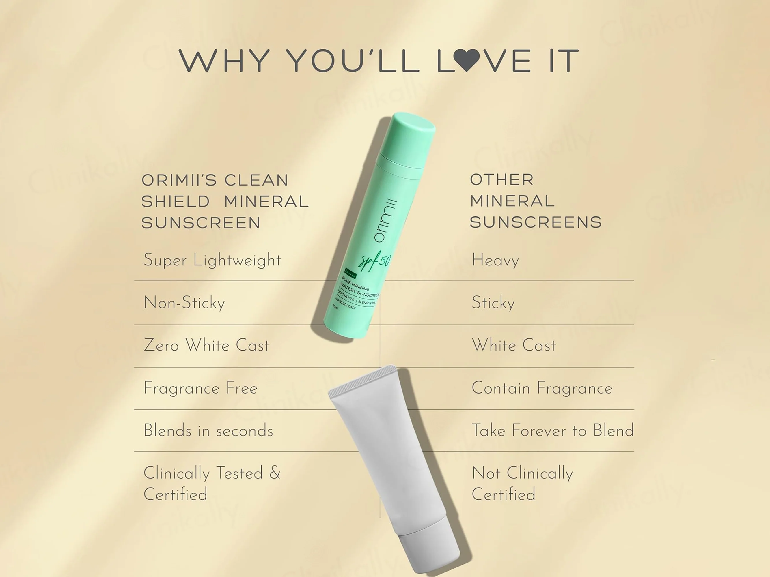 Orimii Pure Mineral Watery Sunscreen SPF 50 PA++++ - Image 4