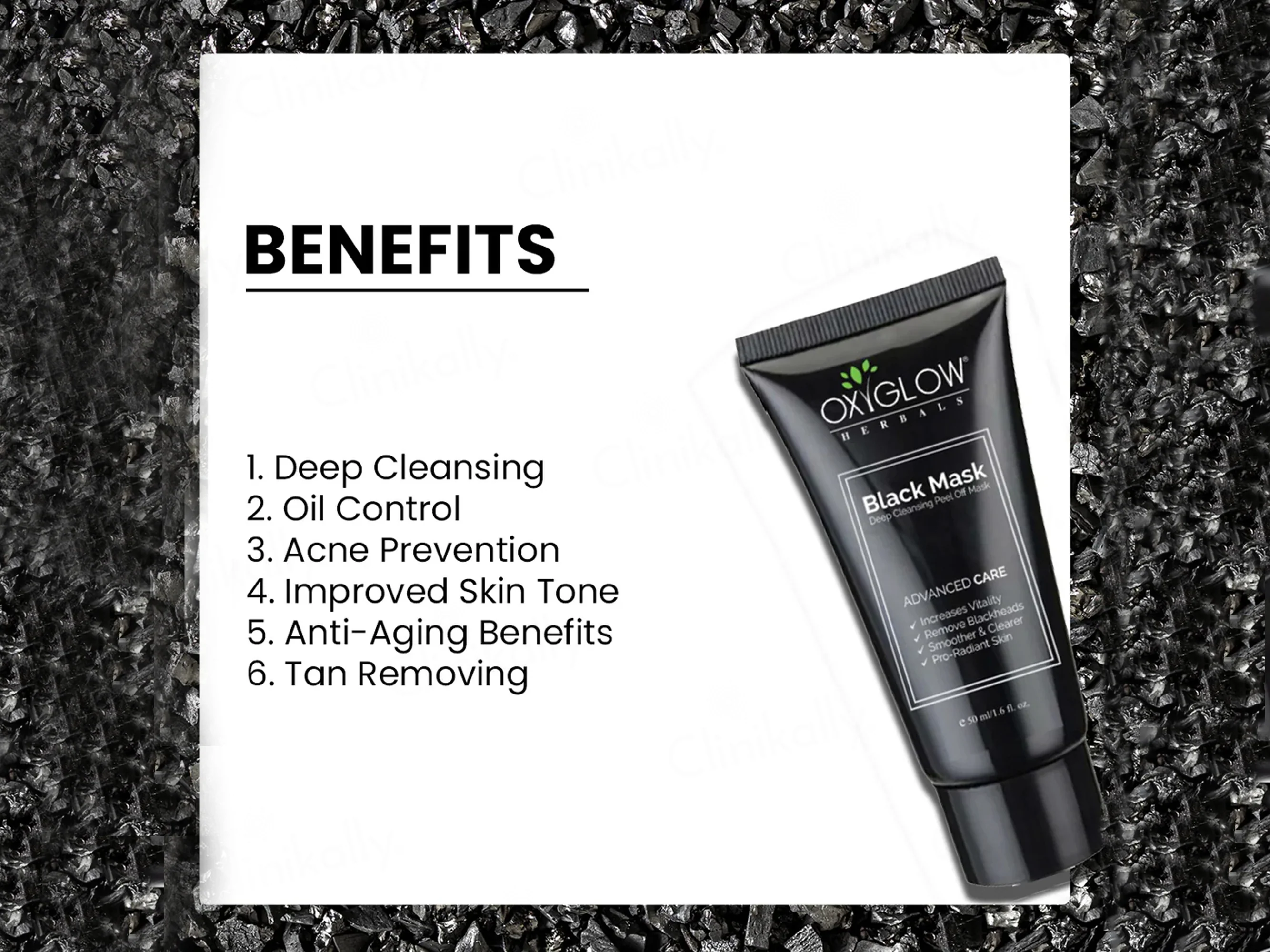 Oxyglow Charcoal Active Black Peel Off Mask - Image 6