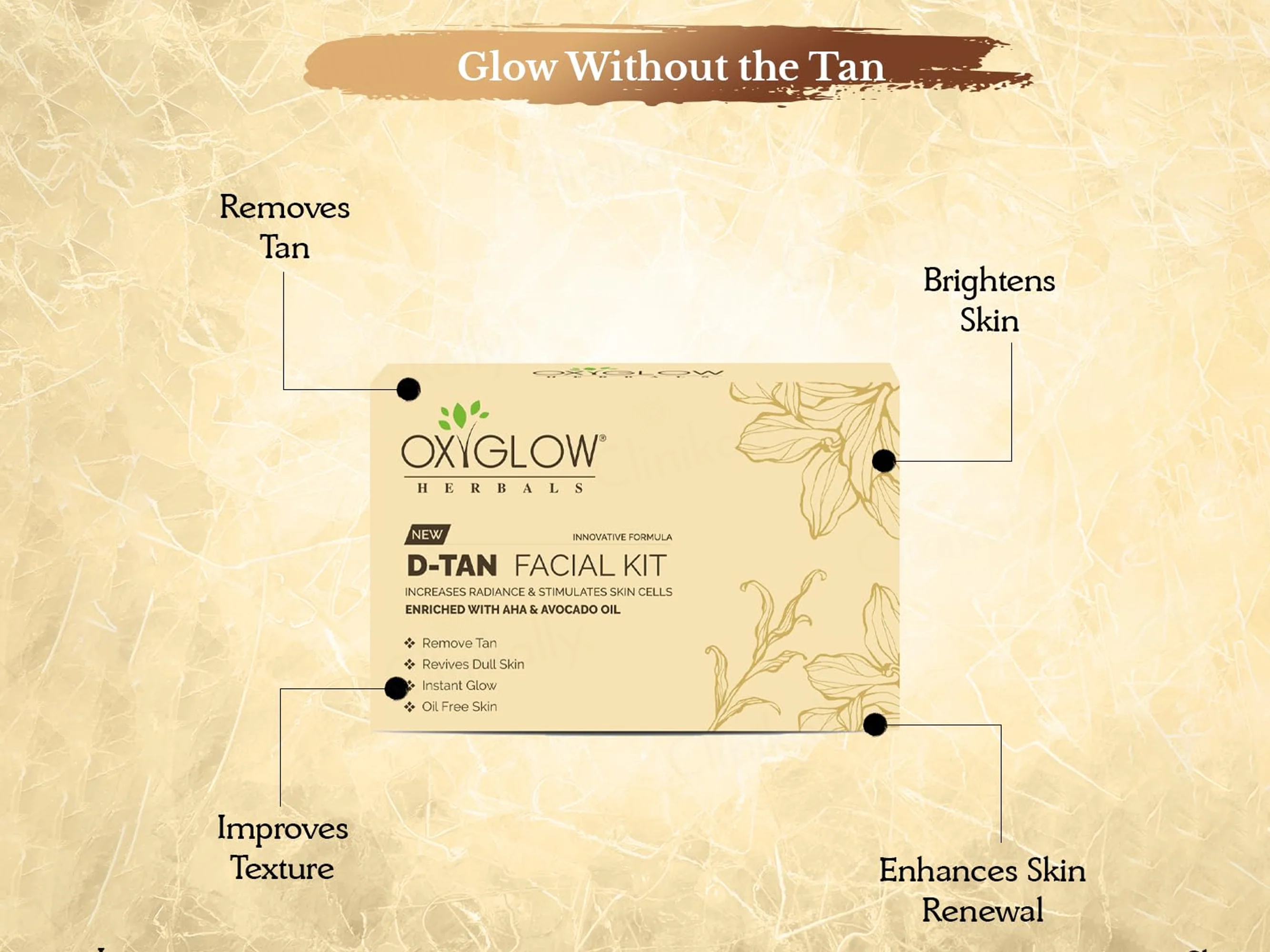 Oxyglow D-Tan Facial Kit - Image 2