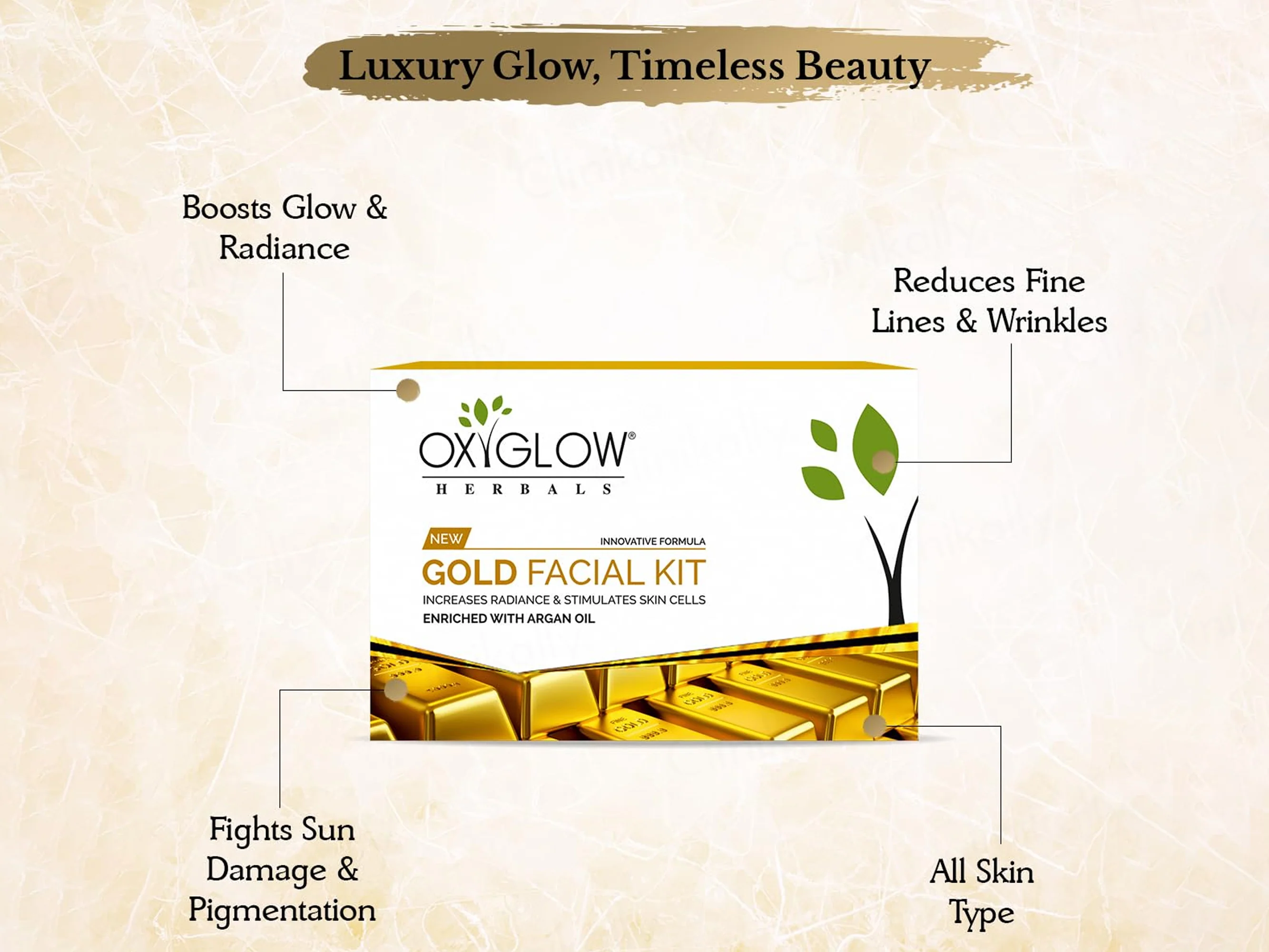 Oxyglow Gold Facial Kit - Image 2