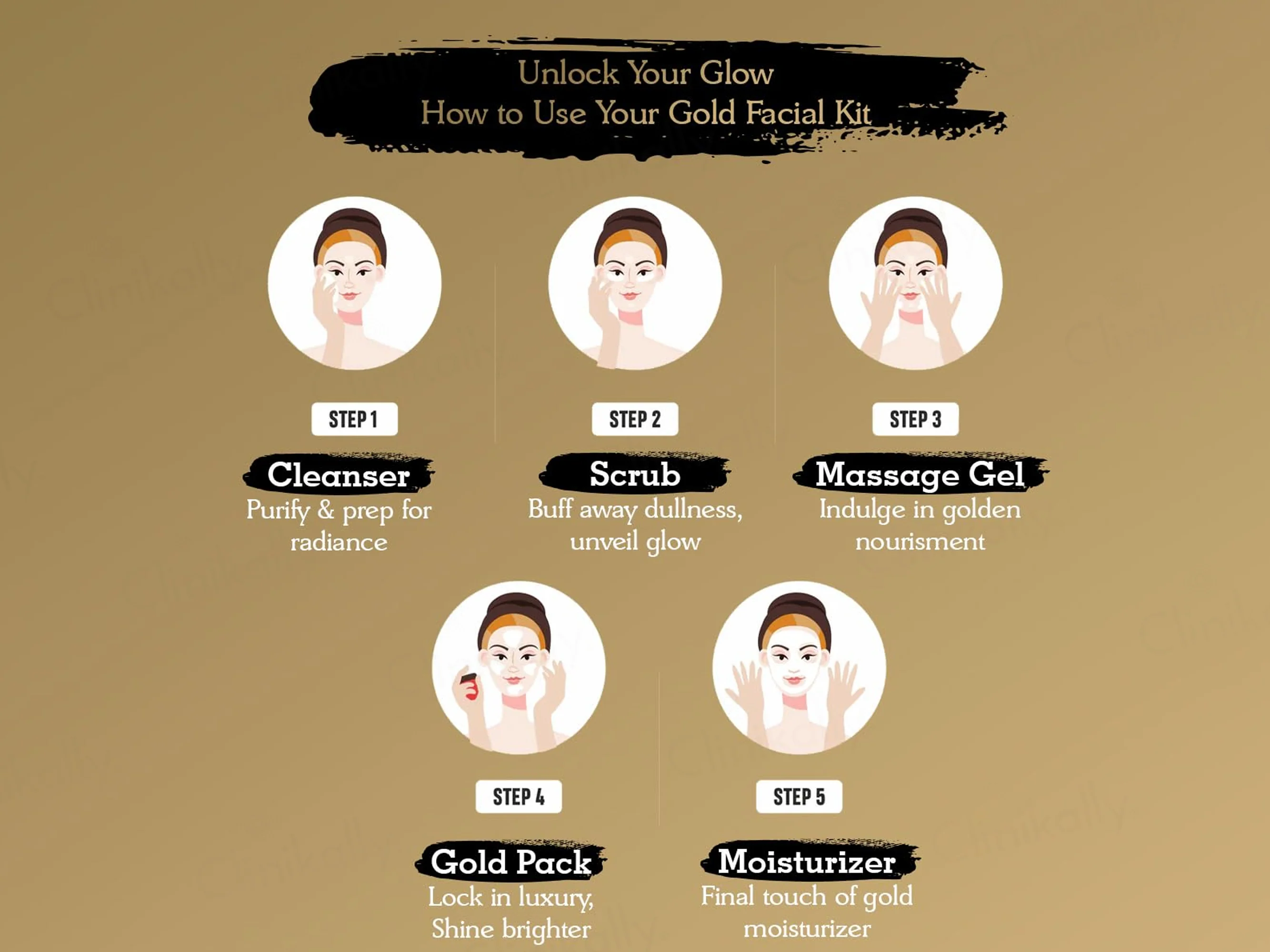 Oxyglow Gold Facial Kit - Image 3