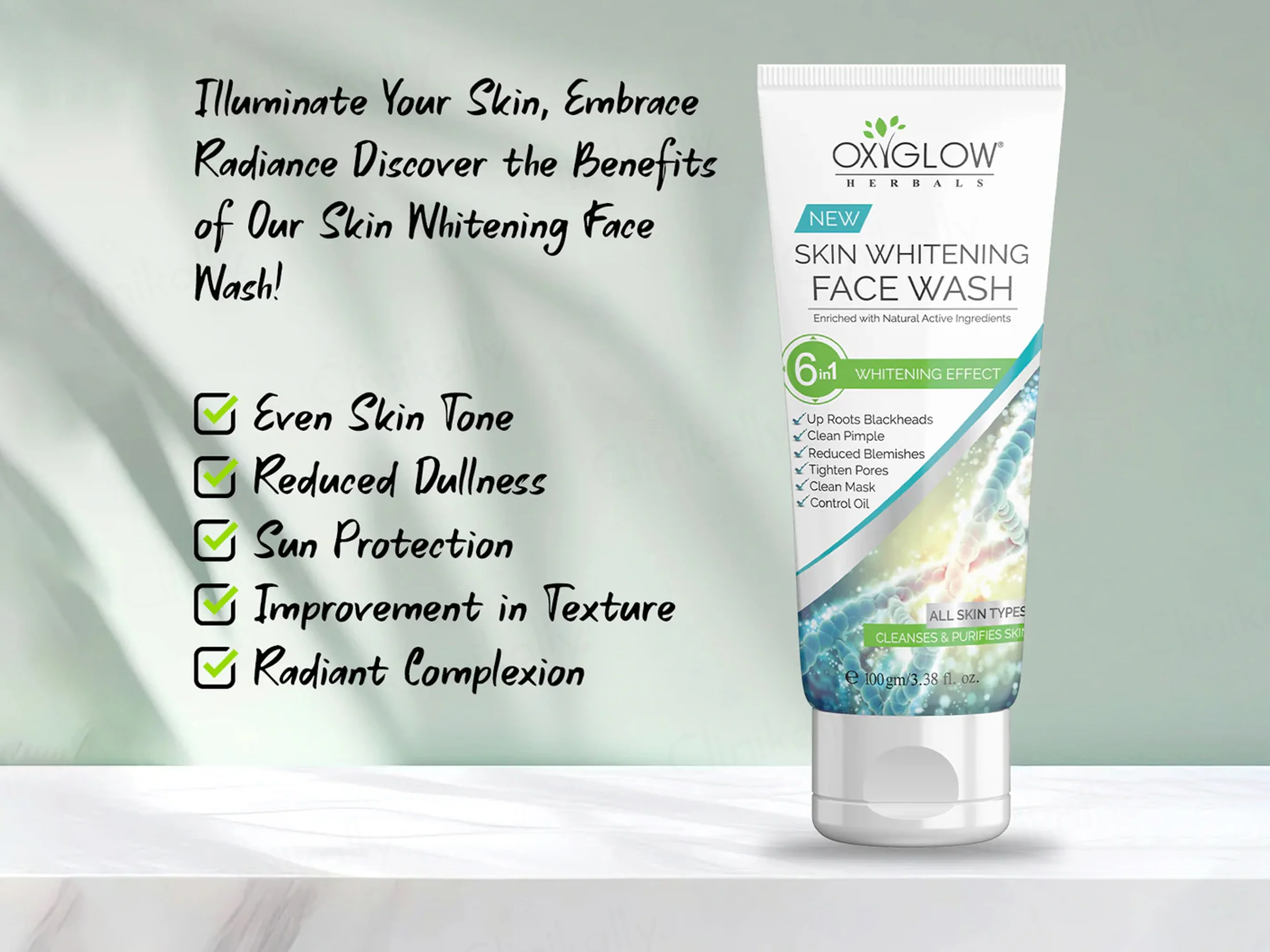 Oxyglow Skin Whitening Facewash - Image 5