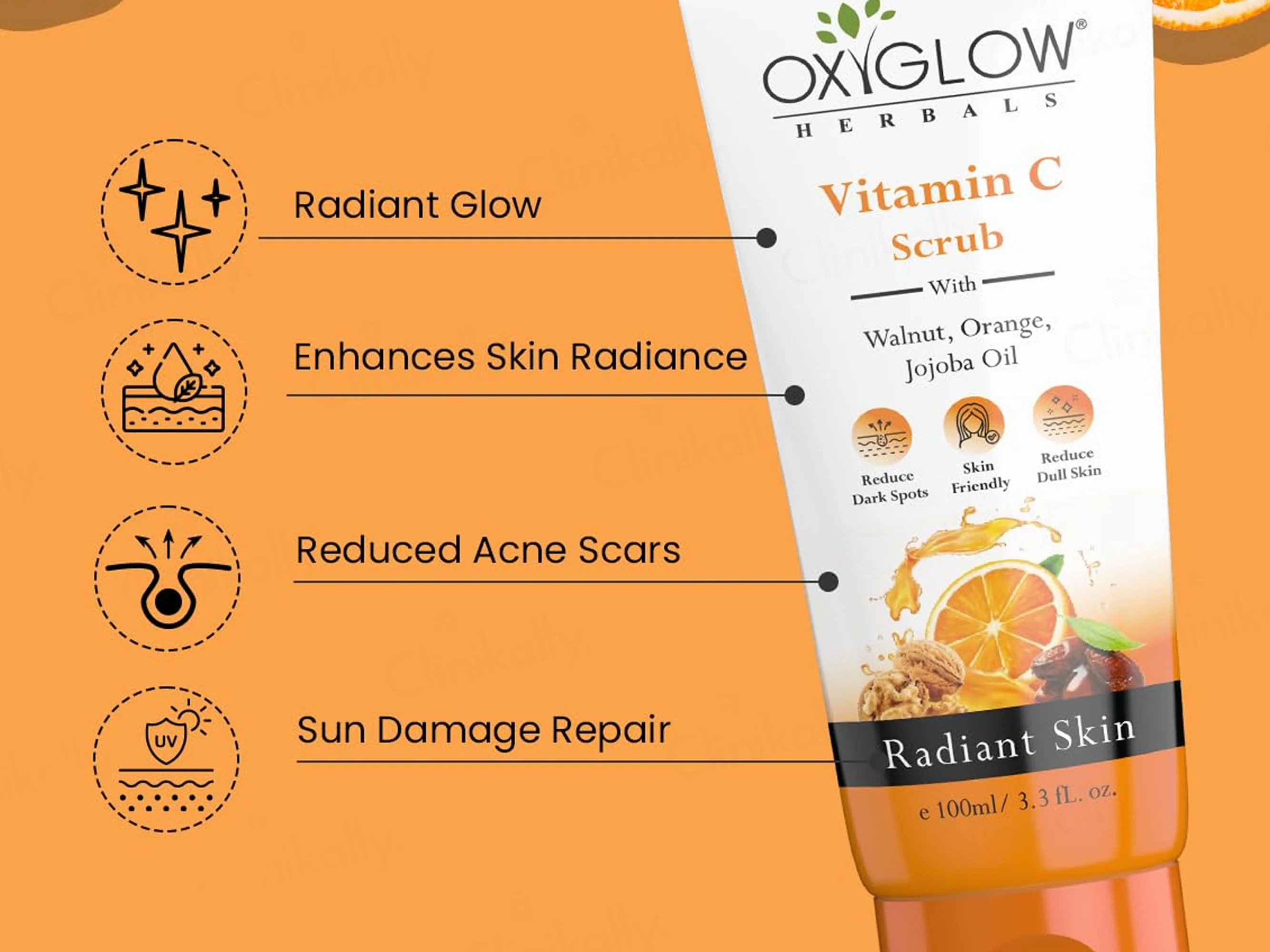 Oxyglow Vitamin C Face Scrub - Image 2