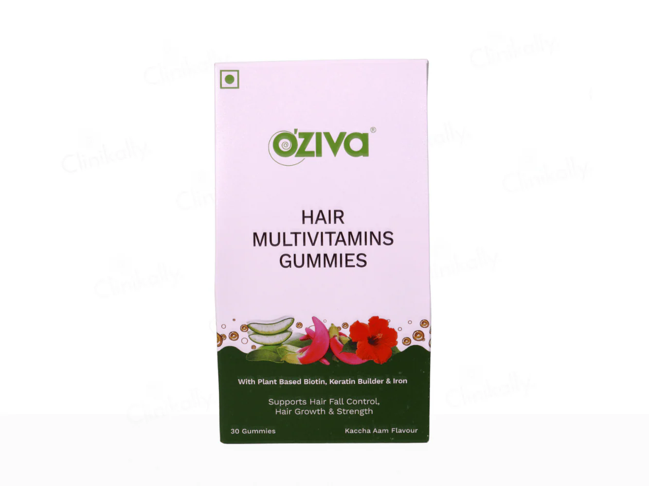 OZiva Hair Multivitamins Gummies - Kachcha Aam - Image 3