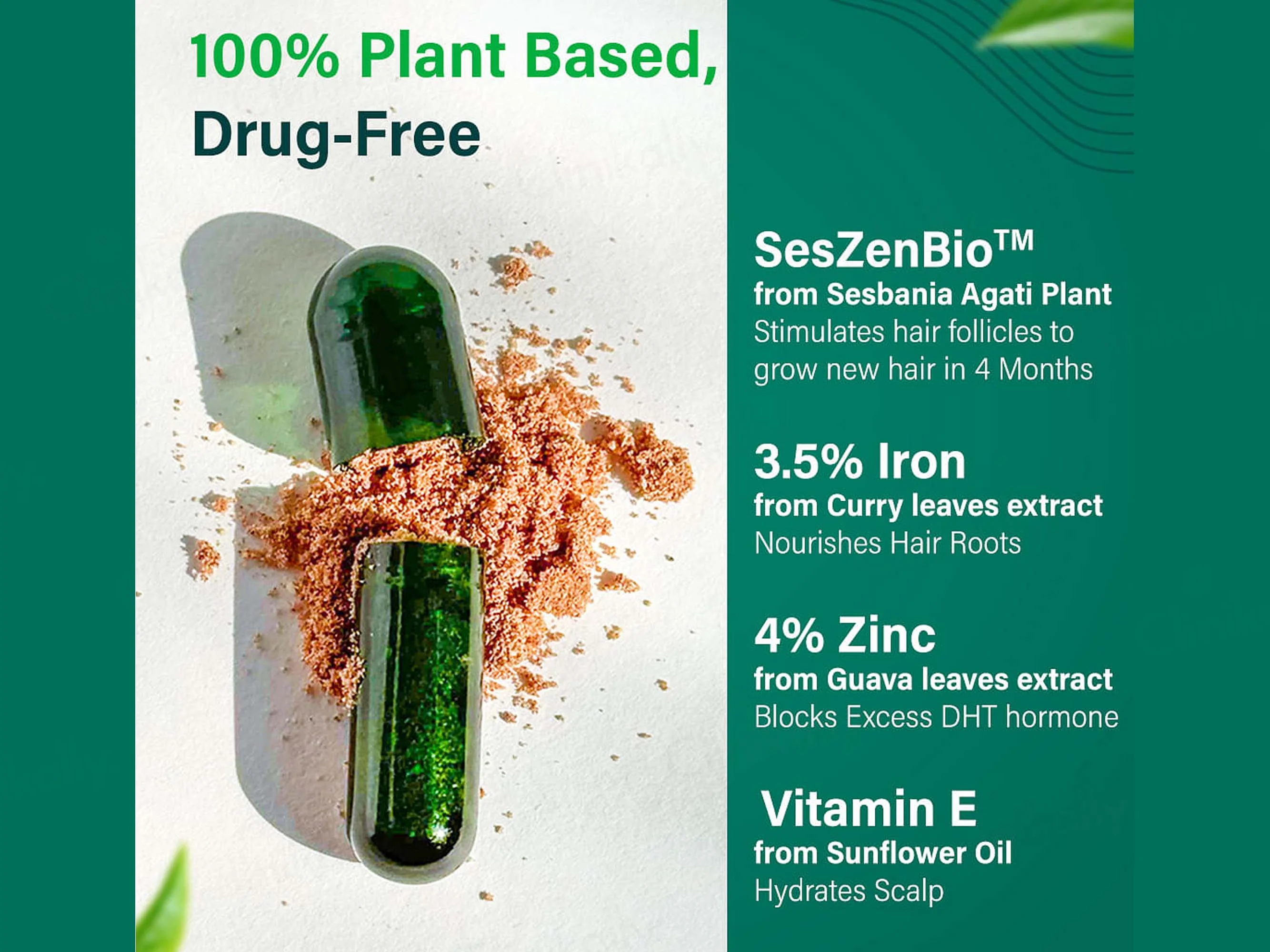 OZiva Hair Vitamins Capsule For Hair Growth & Hair Fall Control - Image 3