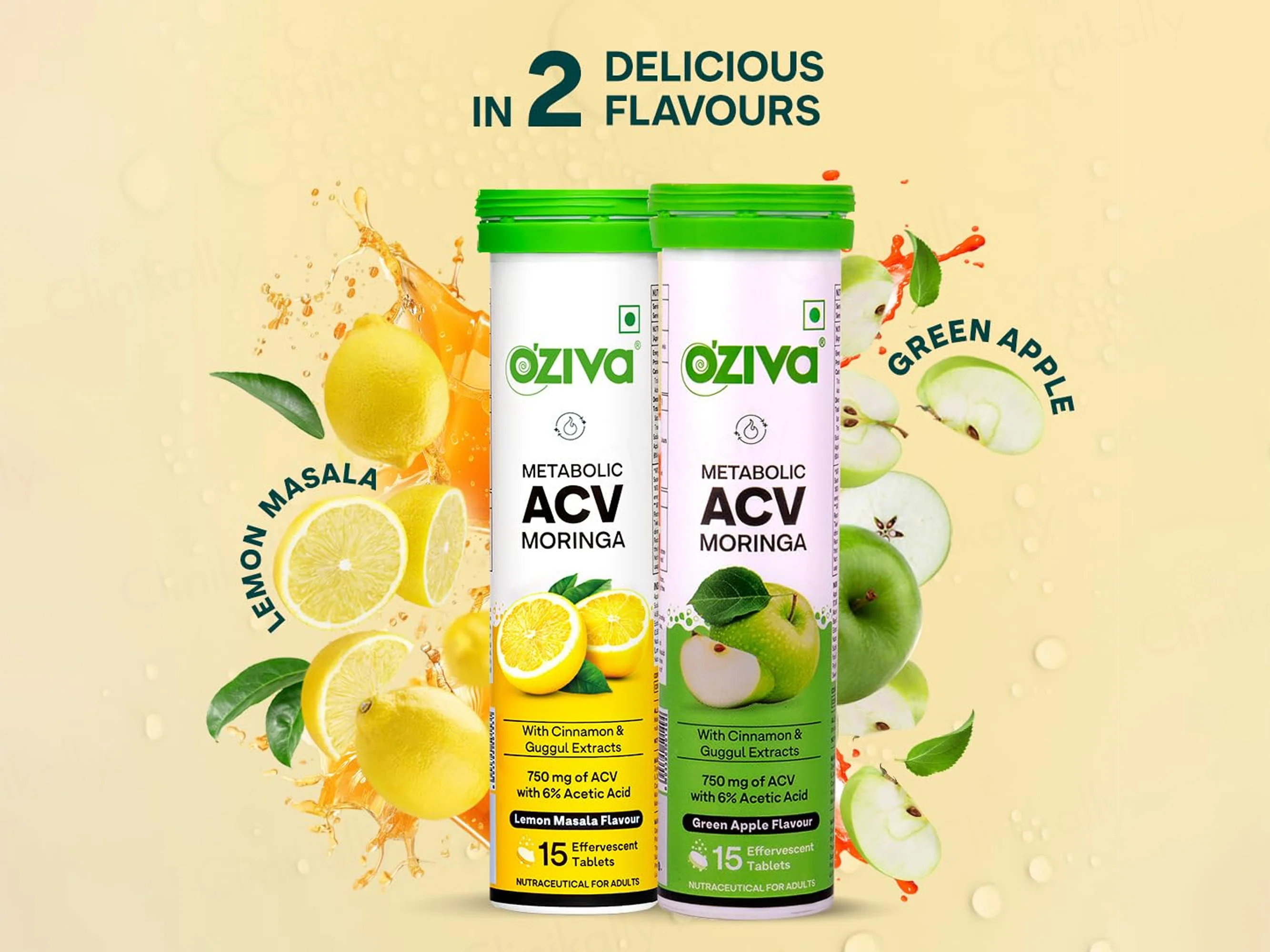 OZiva Metabolic ACV Moringa Effervescent Tablet - Image 4