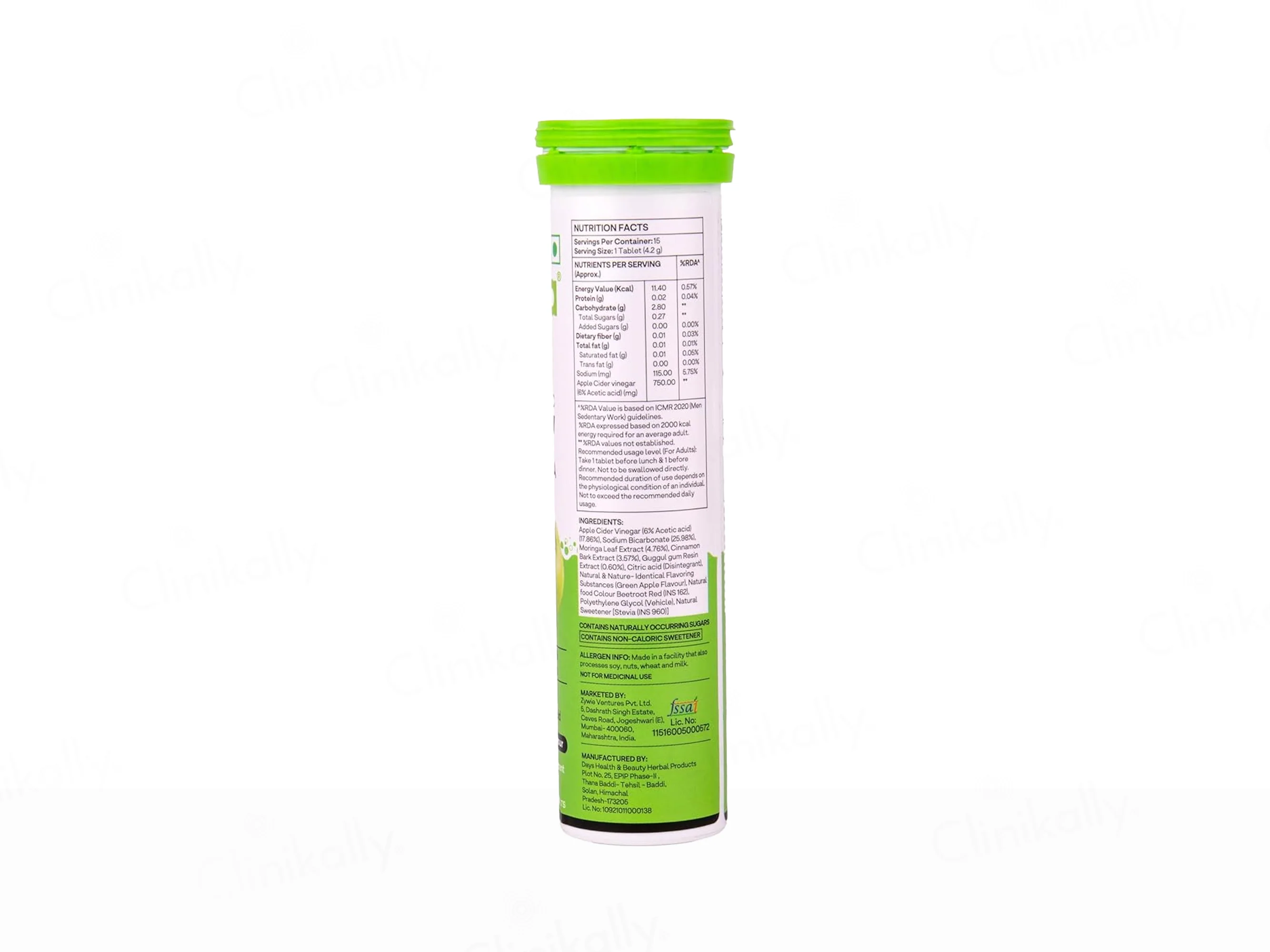 OZiva Metabolic ACV Moringa Effervescent Tablet - Image 5
