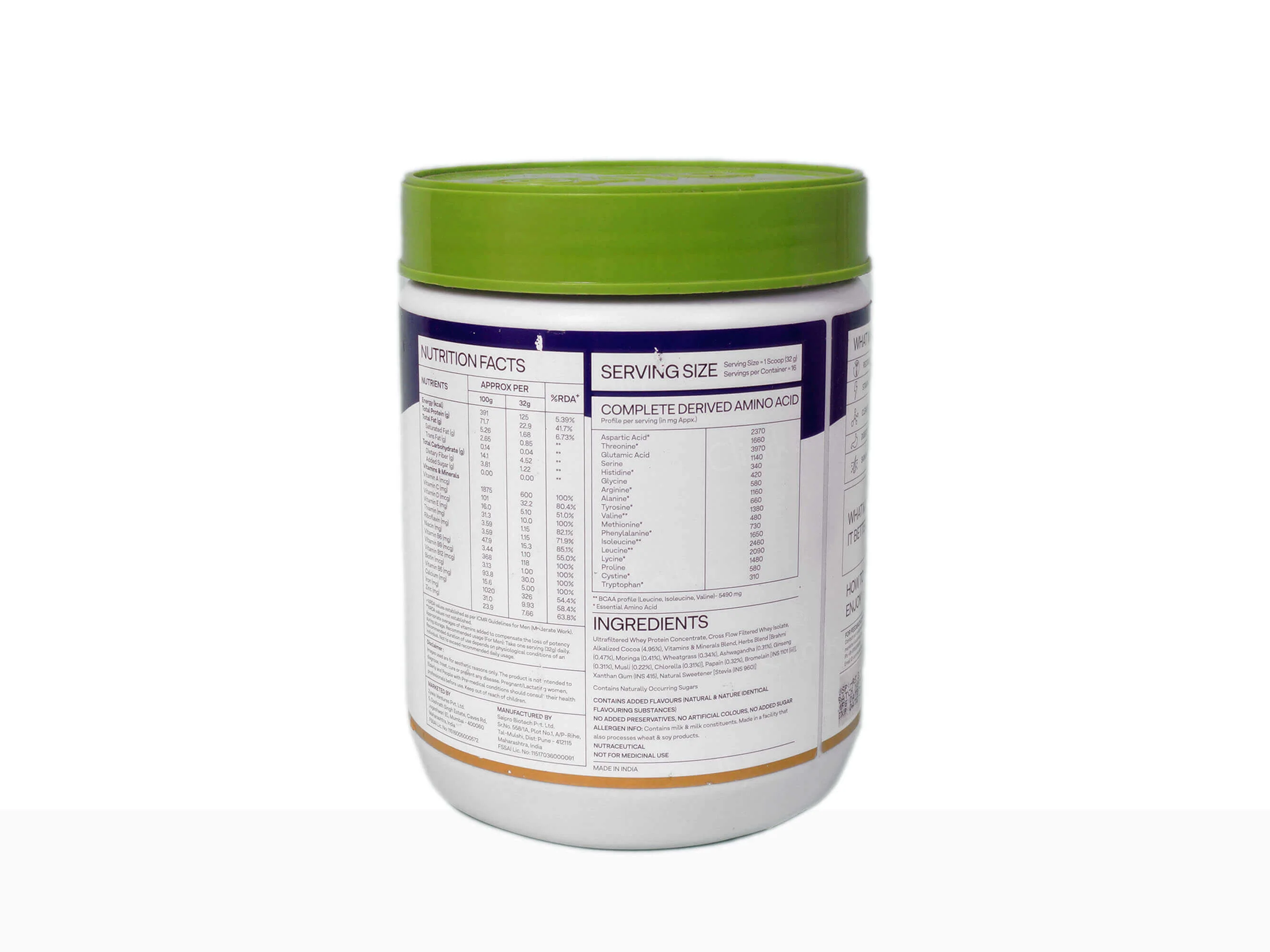 OZiva Protein & Herbs For Men- Chocolate Flavour - Image 3