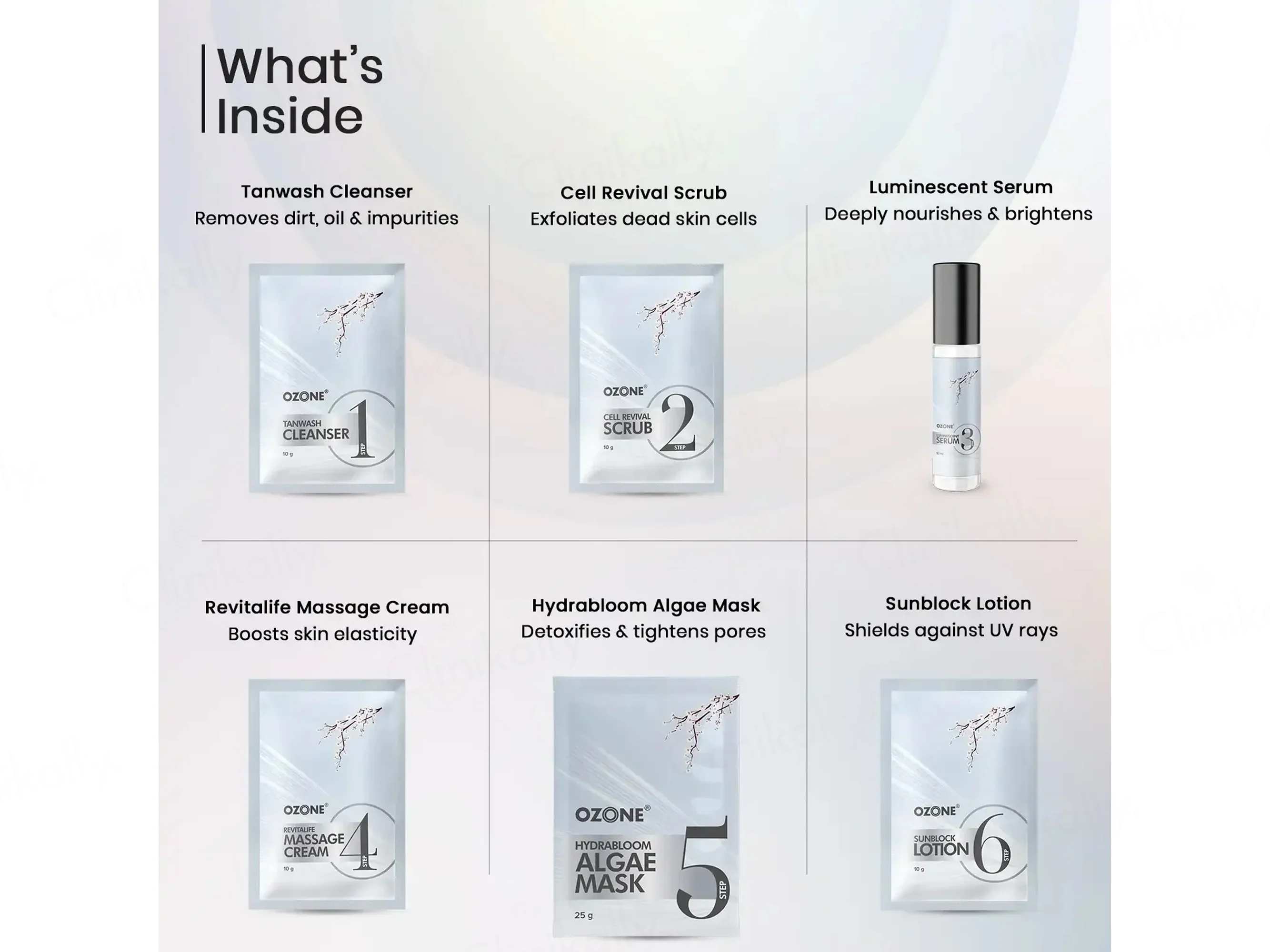 Ozone Radiant Platinum Facial Kit - Image 2