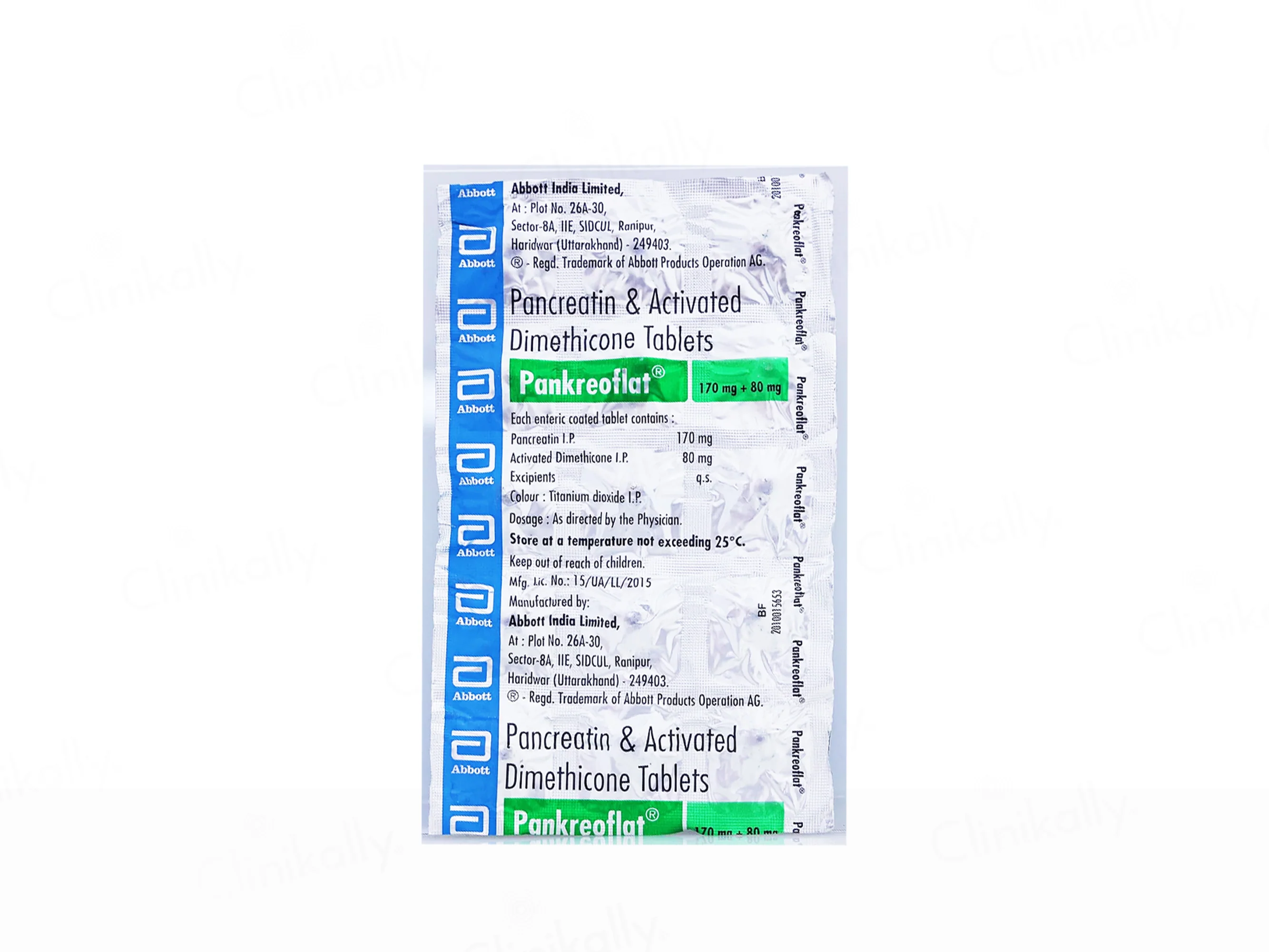 Pankreoflat 170mg/80mg Tablet - Image 3