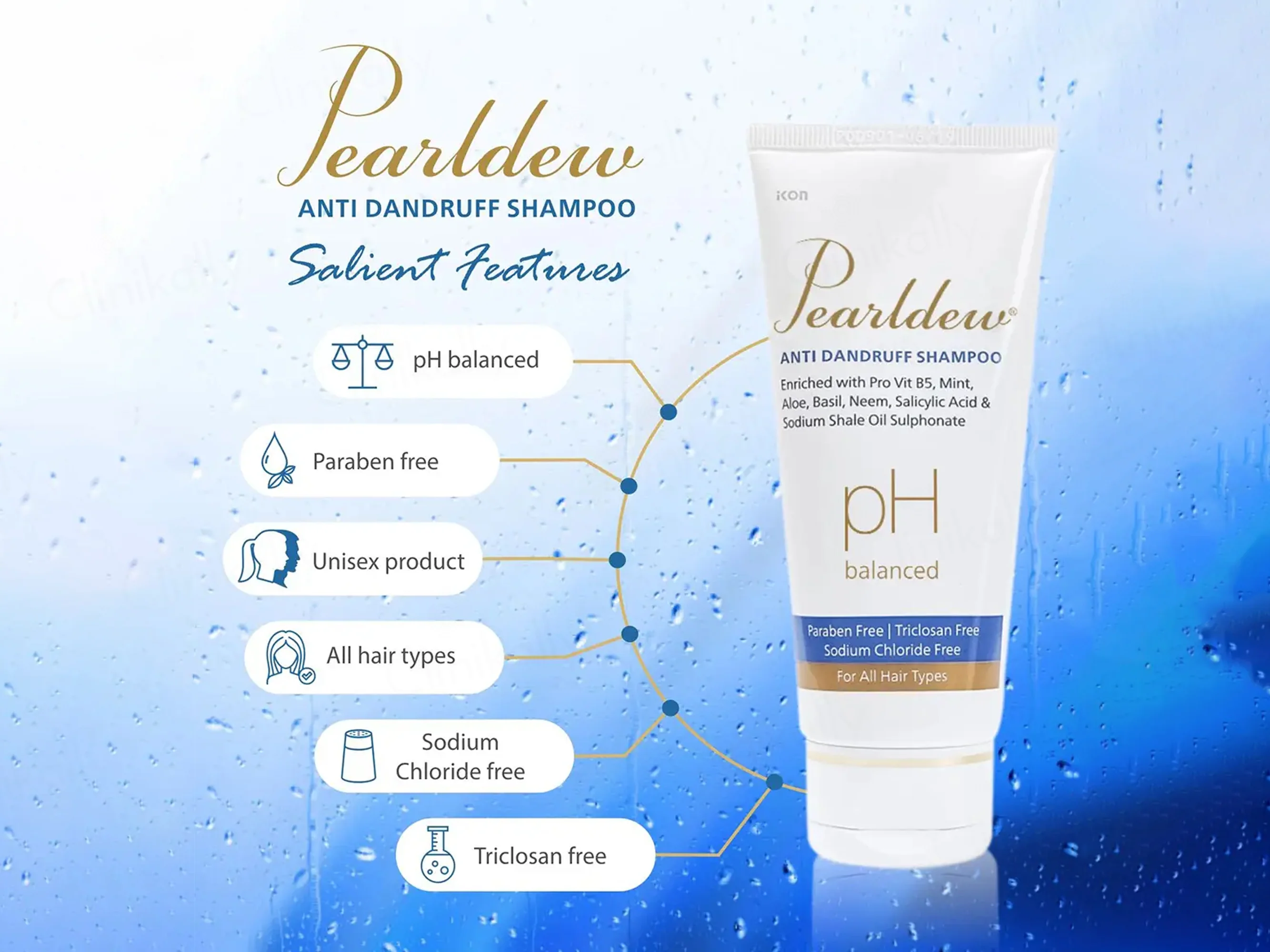 Pearldew pH Balanced Anti Dandruff Shampoo - Image 2