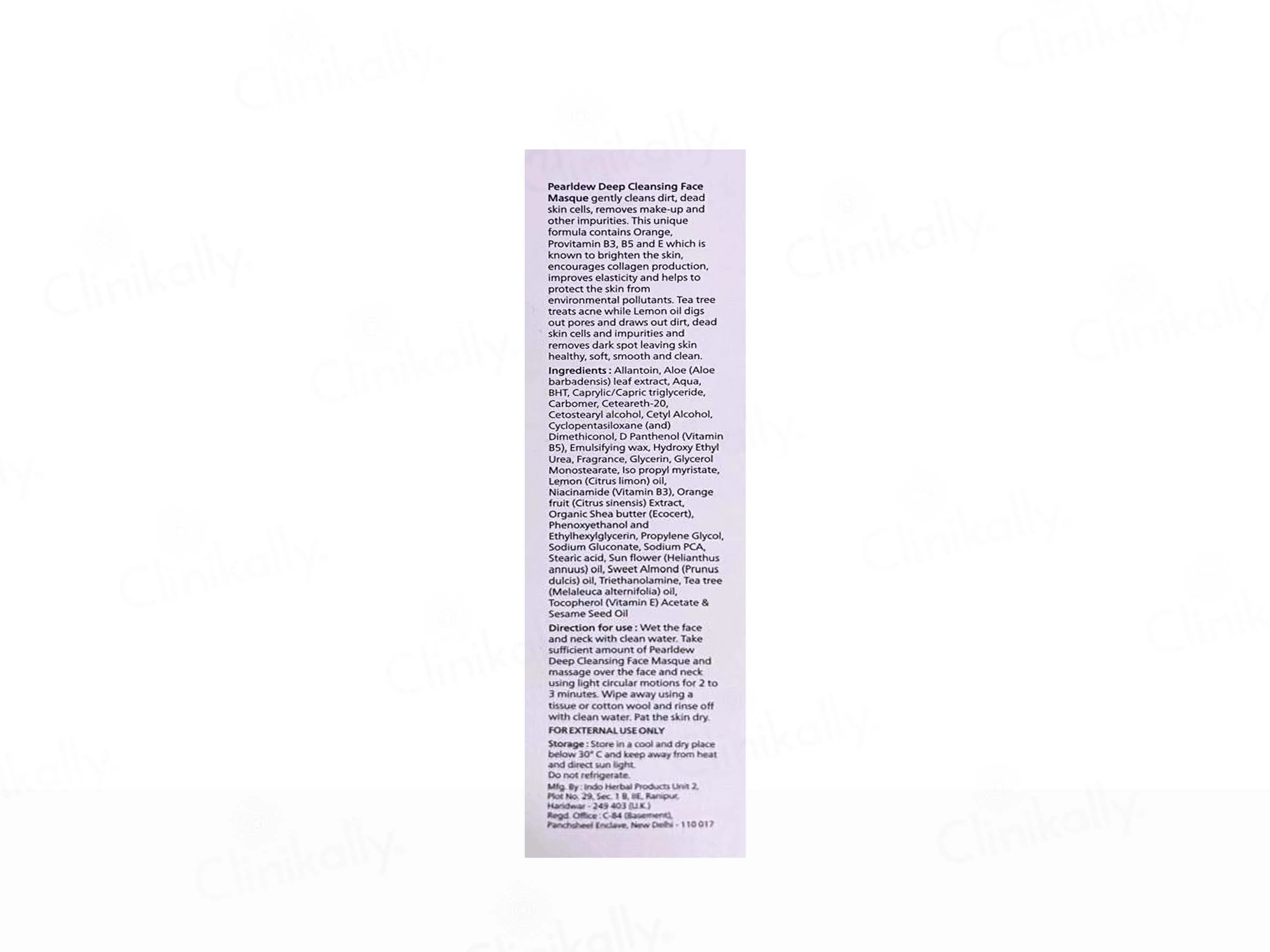 Pearldew pH Balanced Deep Cleansing Face Masque - Image 2