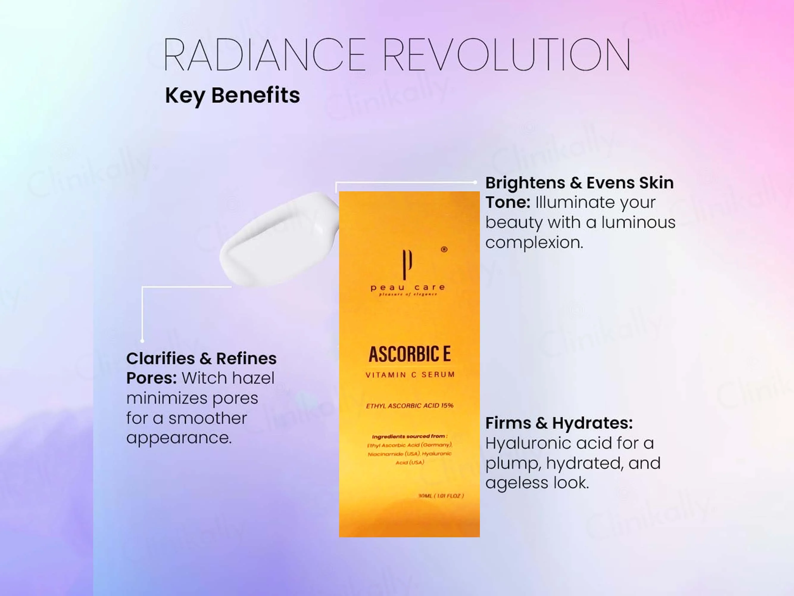 Peau Care Ascorbic E Vitamin C Serum - Image 3