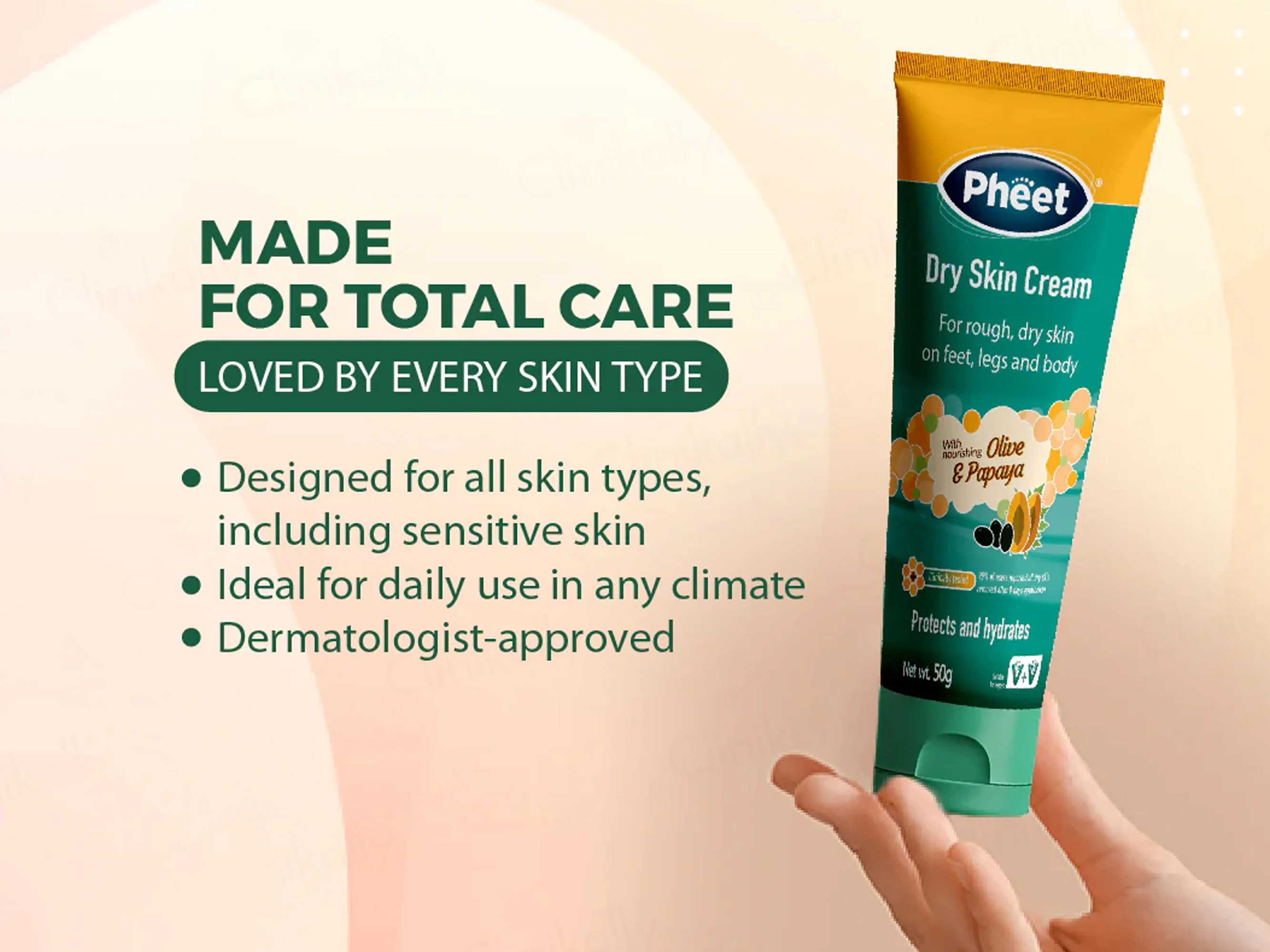 Pheet Dry Skin Cream With Olive & Papaya - Image 3