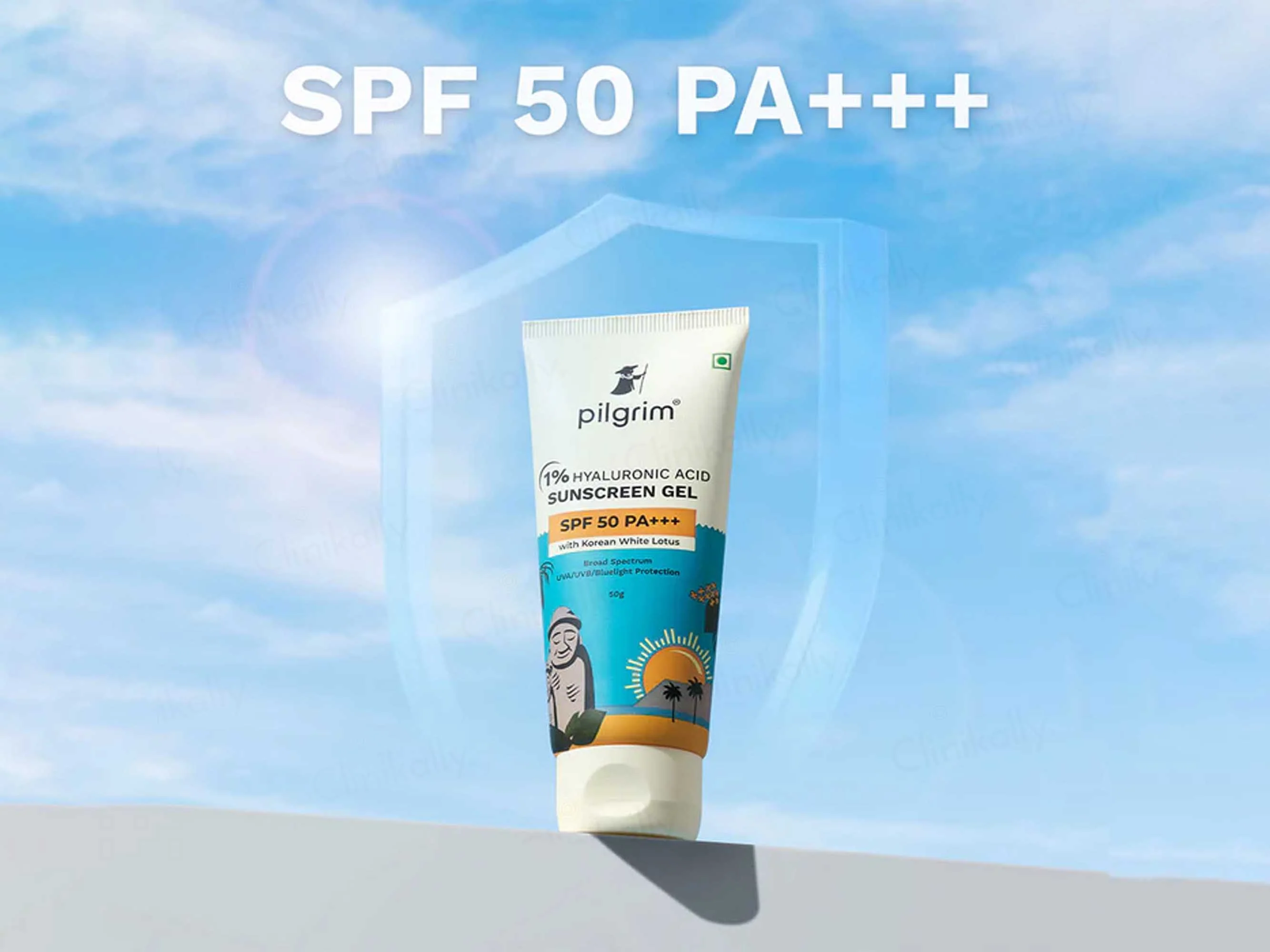 Pilgrim 1% Hyaluronic Acid Sunscreen Gel SPF 50 PA+++ - Image 2