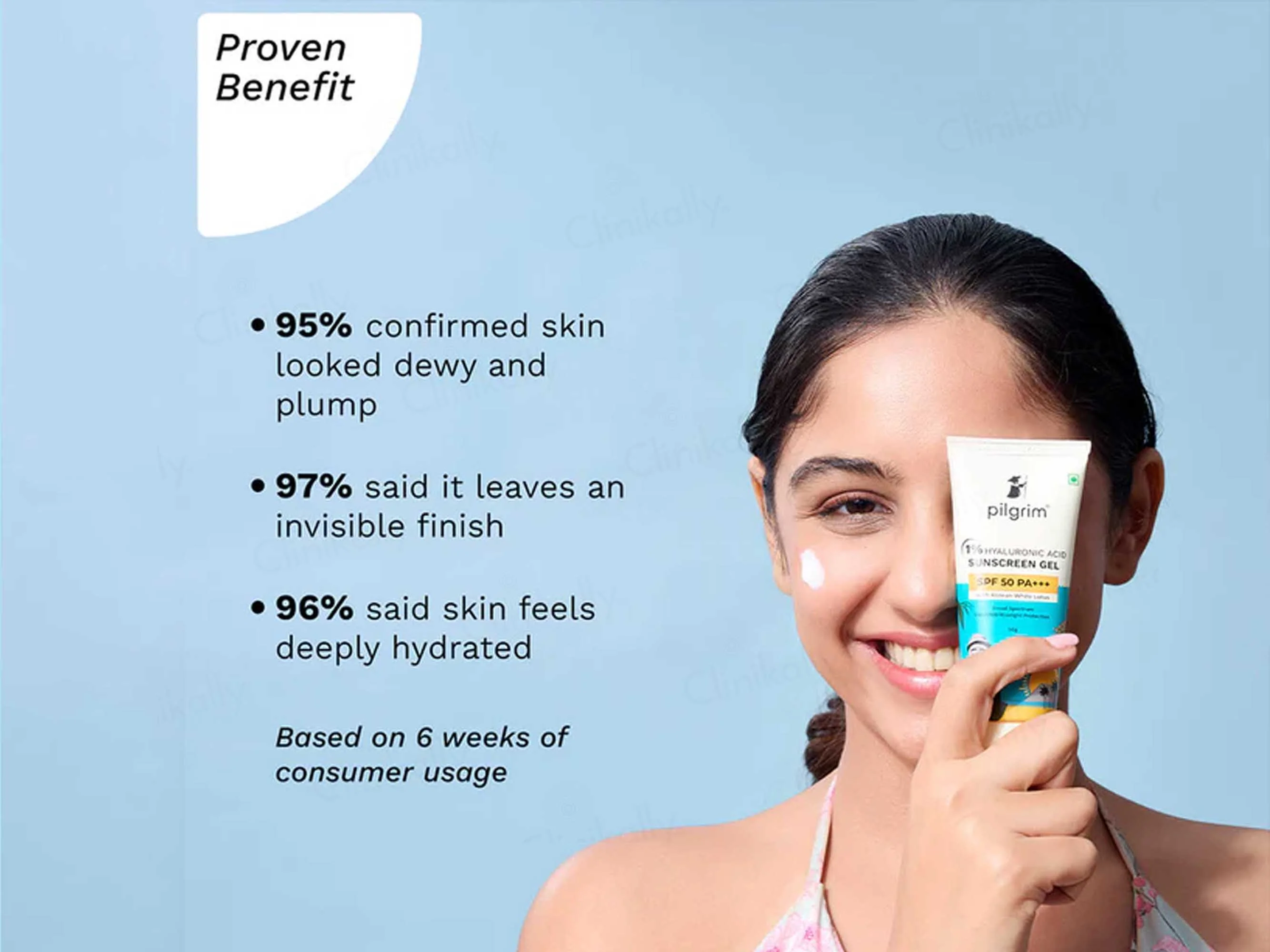 Pilgrim 1% Hyaluronic Acid Sunscreen Gel SPF 50 PA+++ - Image 8
