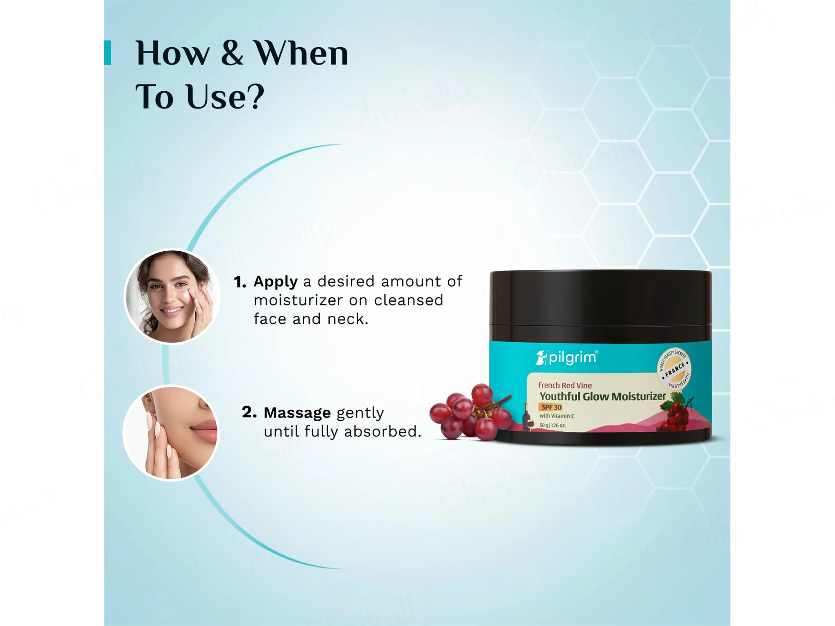 Pilgrim French Red Vine Youthful Glow Moisturizer SPF 30 - Image 6